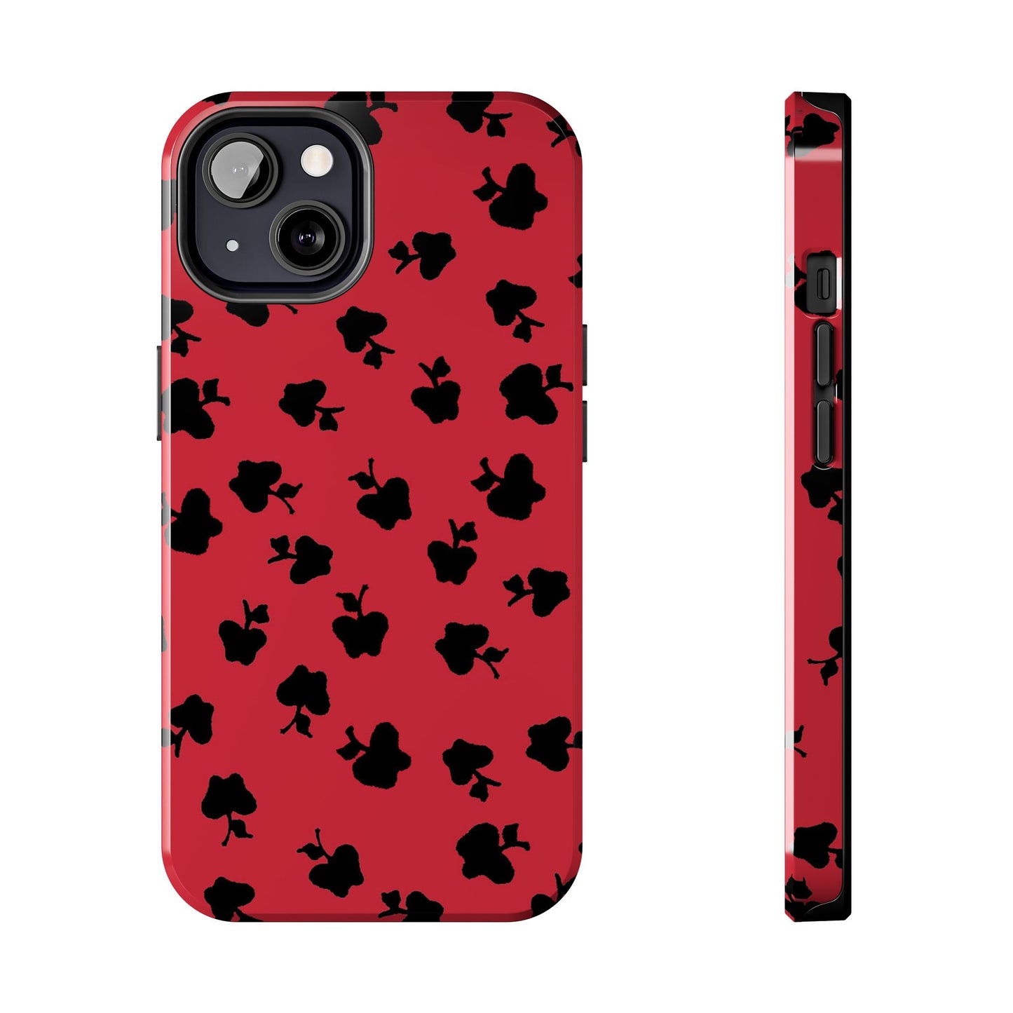Happy Apples Red / Black Phone Case
