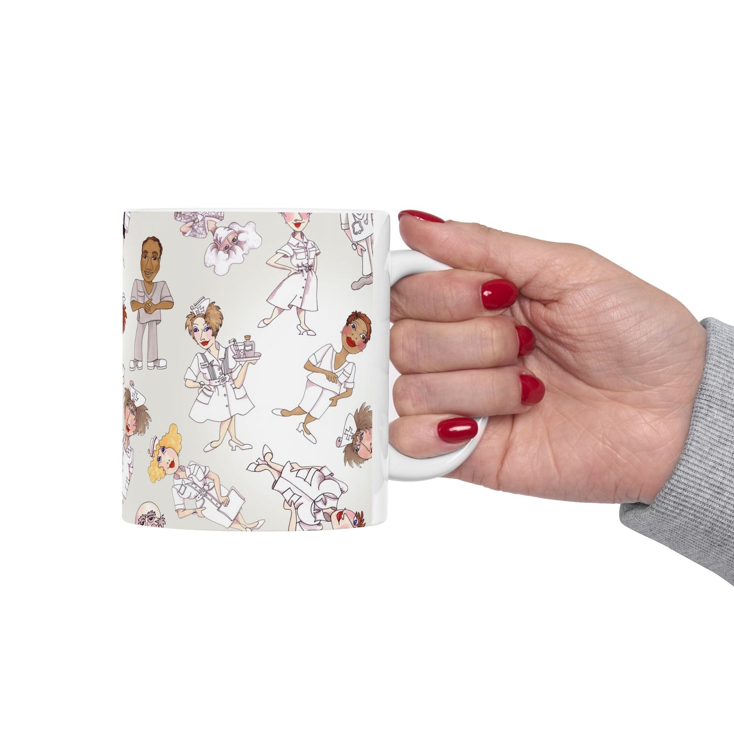 Tossed Nurses Gray Cup