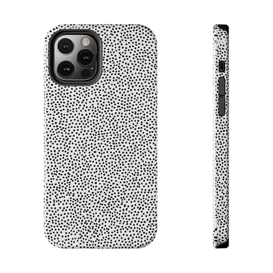 Baby Dots White / Black Phone Case