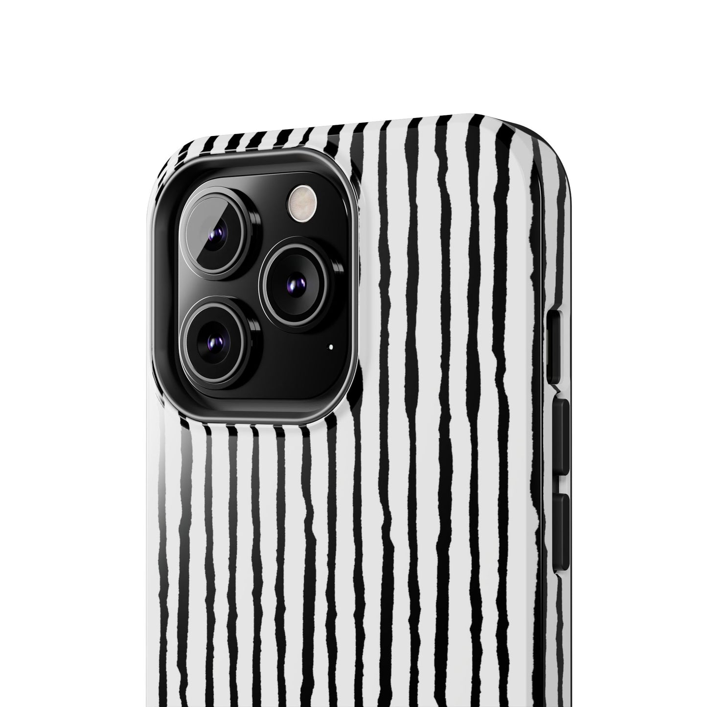 Sorta Stripe White / Black Phone Case
