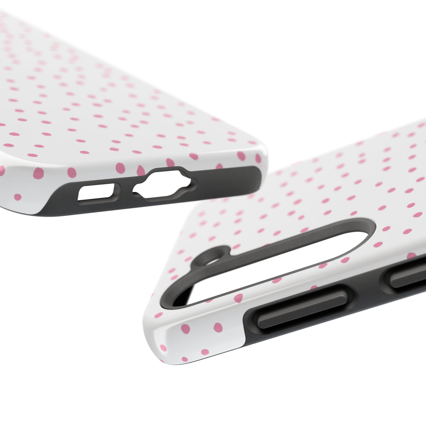 Dinky Dots White / Pink Phone Case