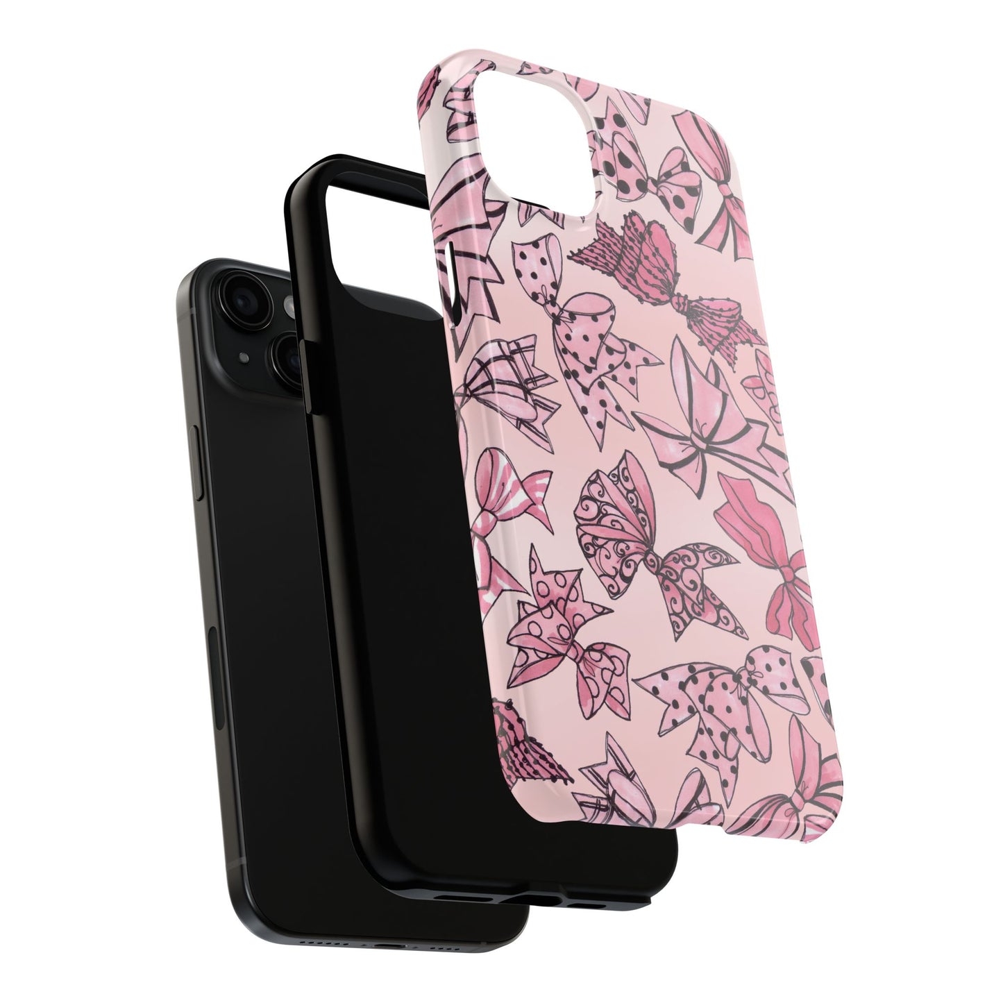 Blushing Bows Pink Sky Phone Case