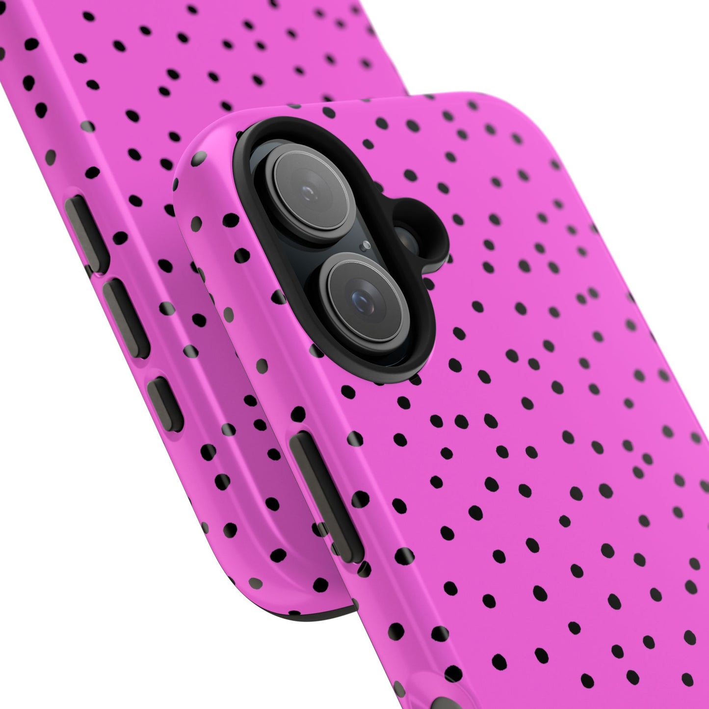 Dinky Dots Hot Pink / Black Phone Case