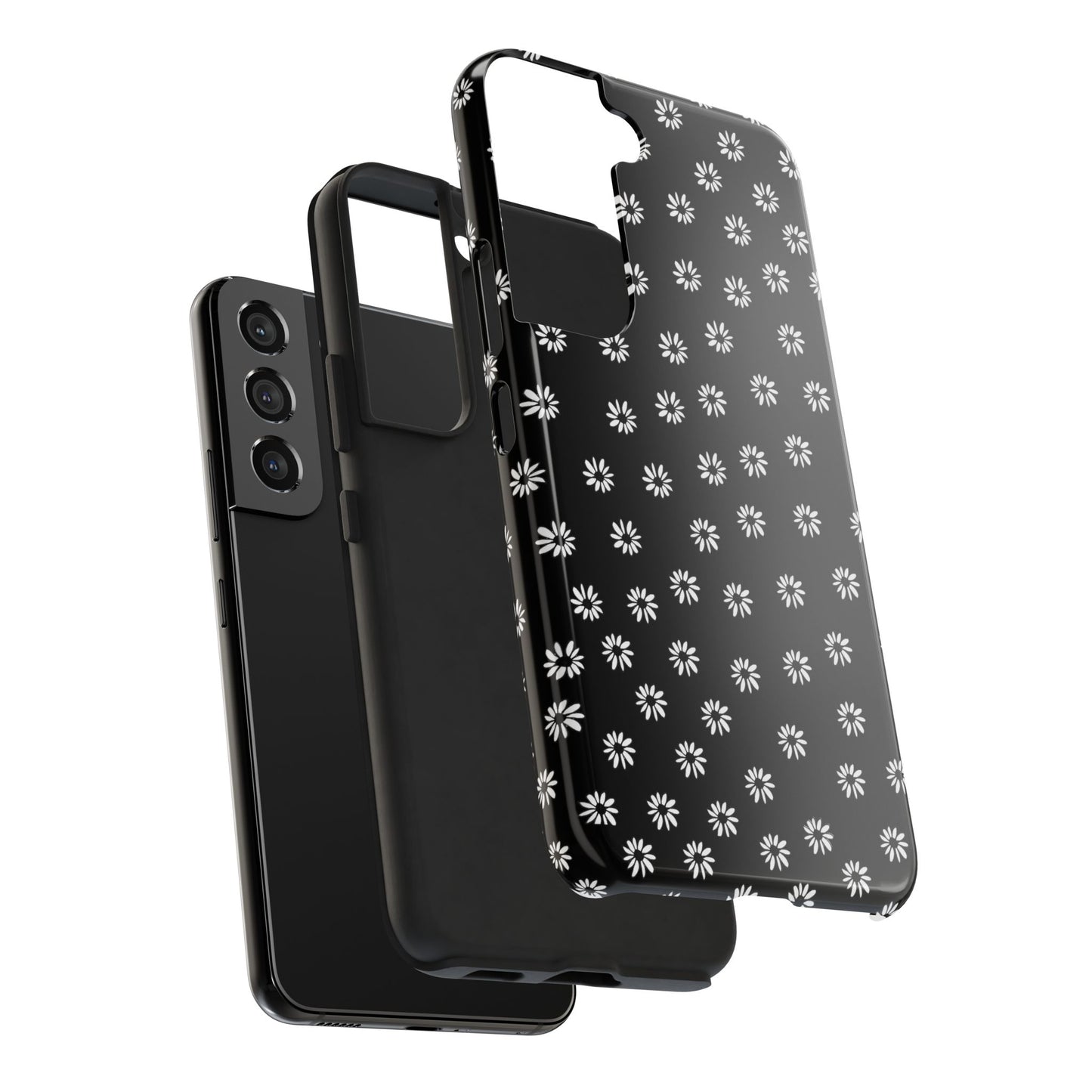 Daisy Dot Black / White Phone Case