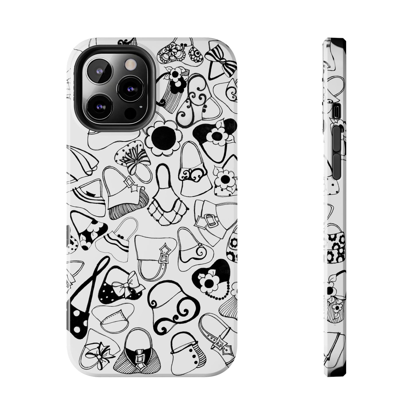 Handbags White / Black Phone Case