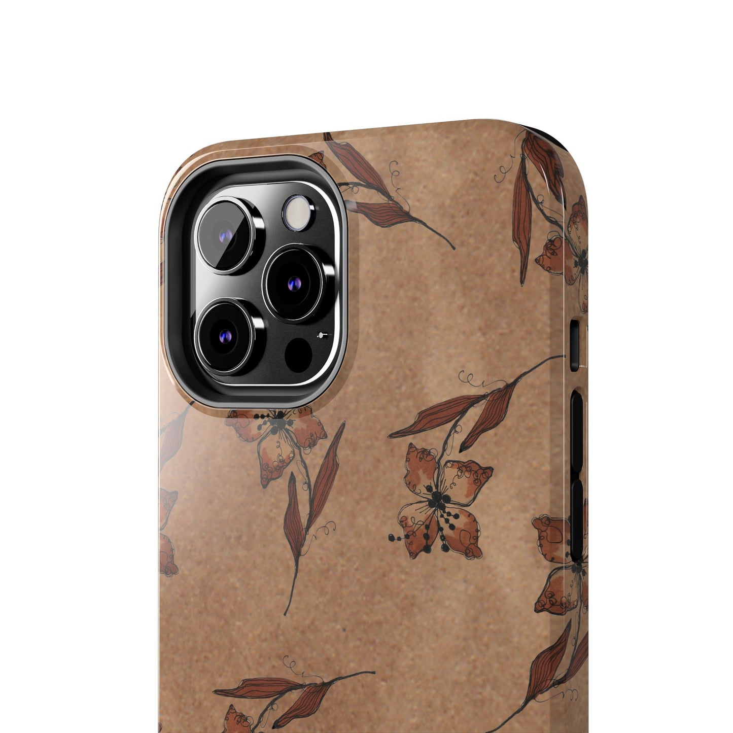 Brown Buds Phone Case