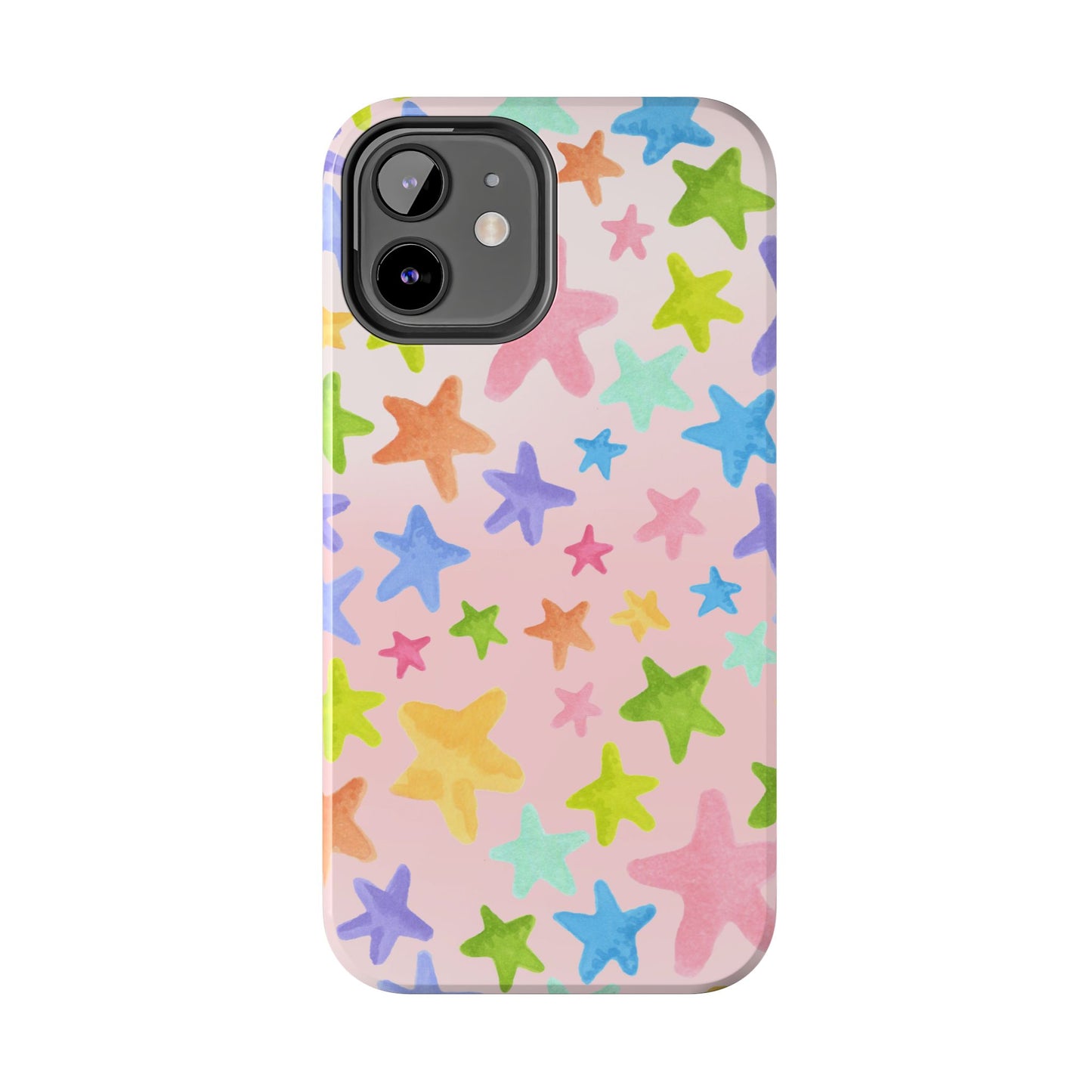 Happy Stars Pink Phone Case