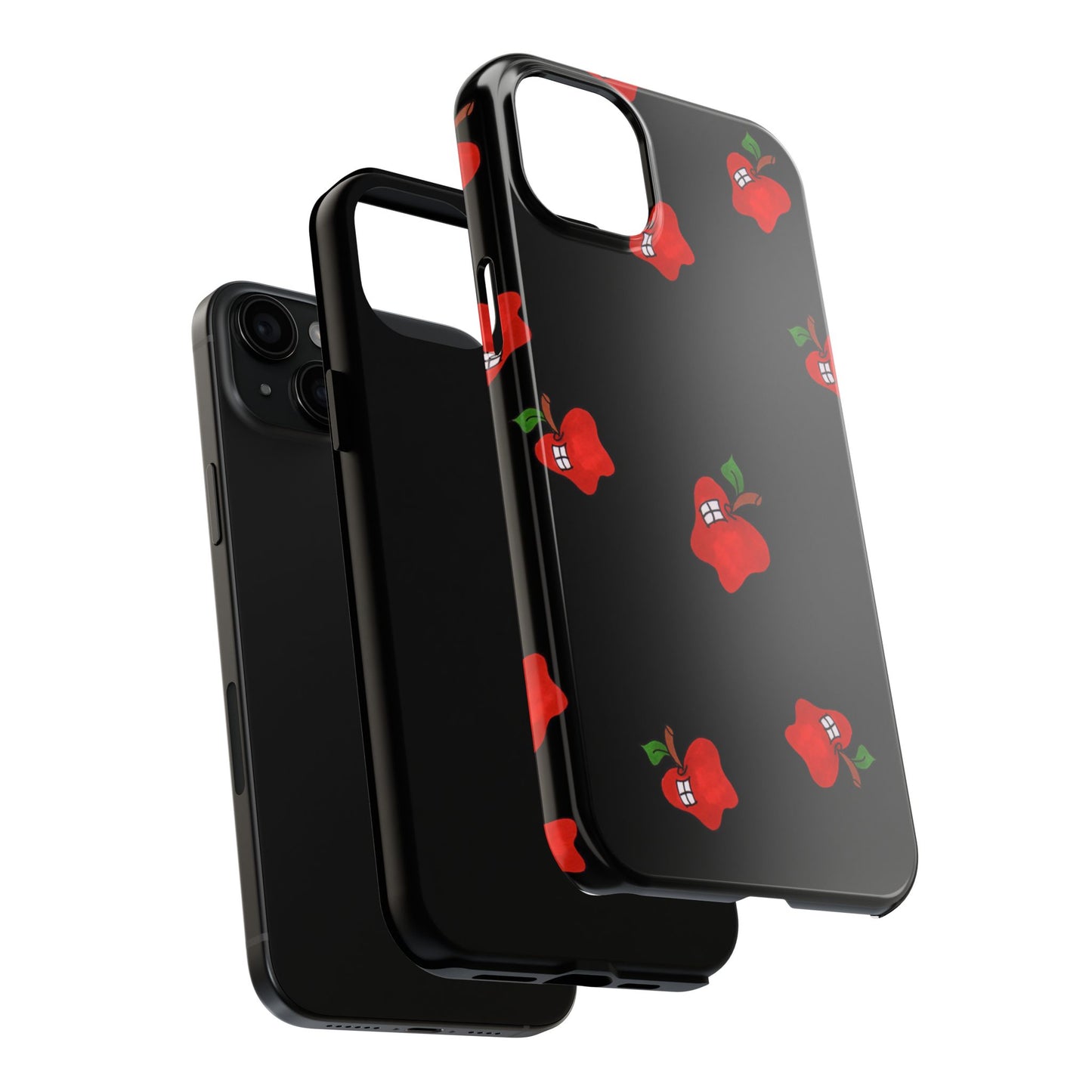 Flying Apples Black Phone Case
