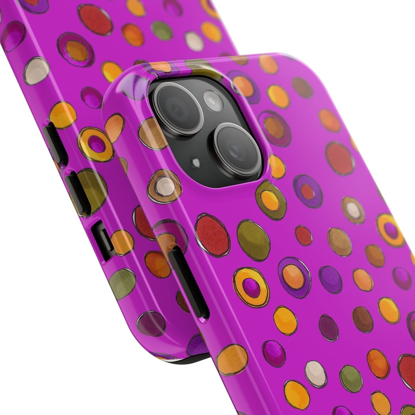 Double Dot Fuchsia Phone Case