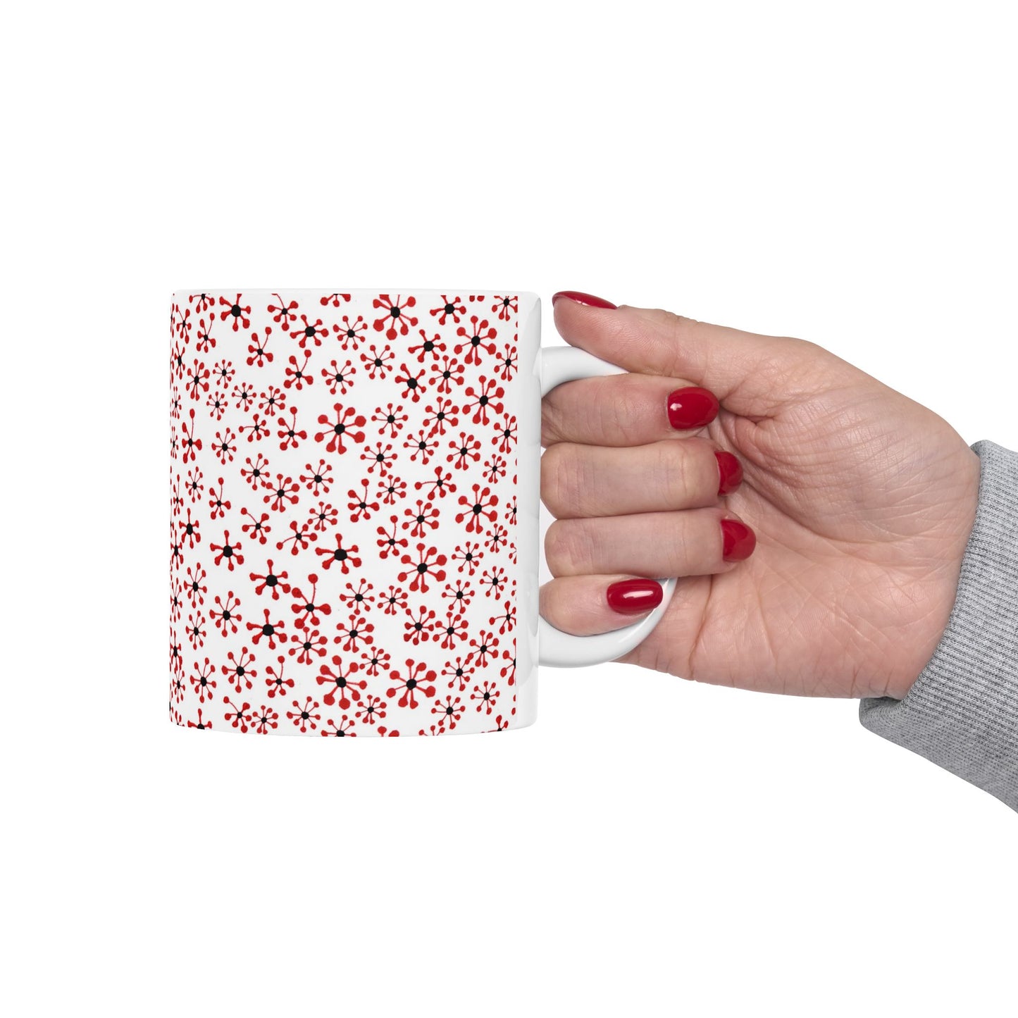 Flock of Red Daisies Cup