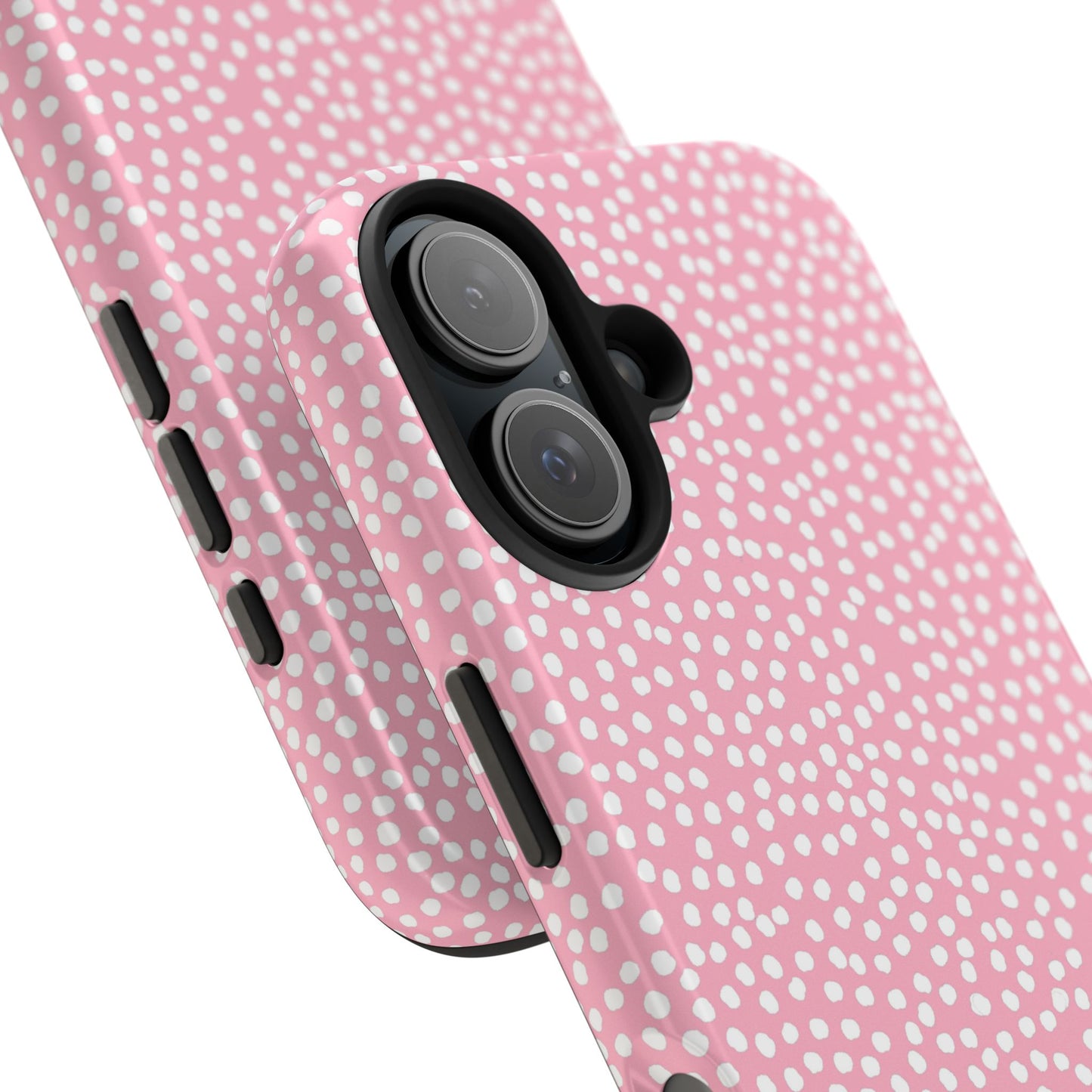 Bitty Dots Pink / White Phone Case