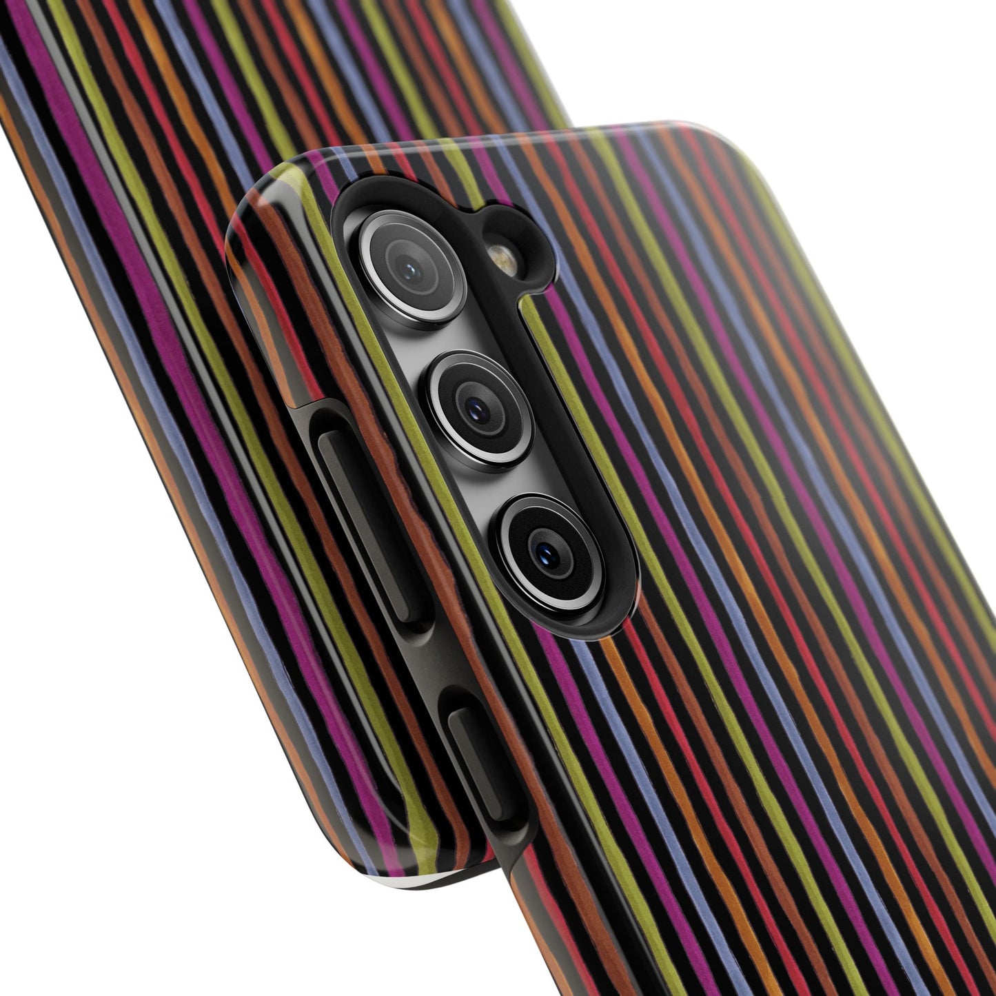 Stripe Black Phone Case