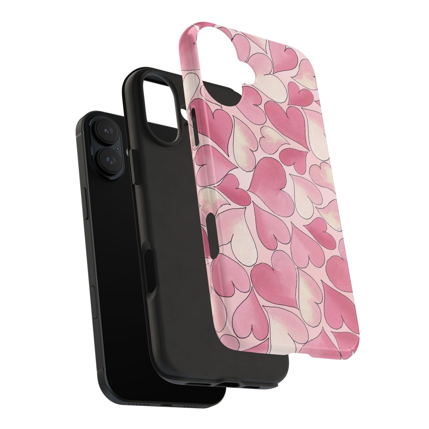 Hearts Pink Sky Phone Case