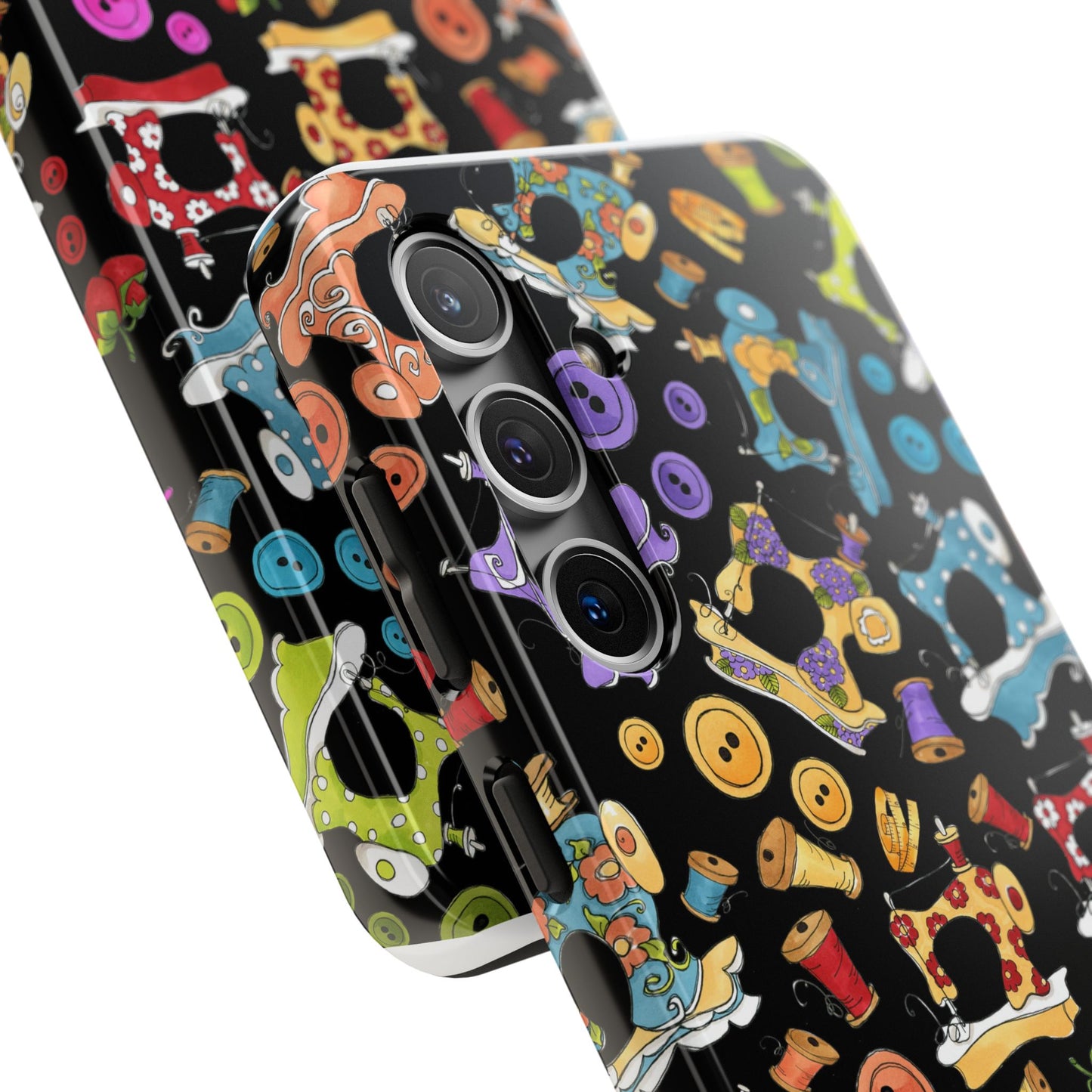 Sew Assorted Black Phone Case