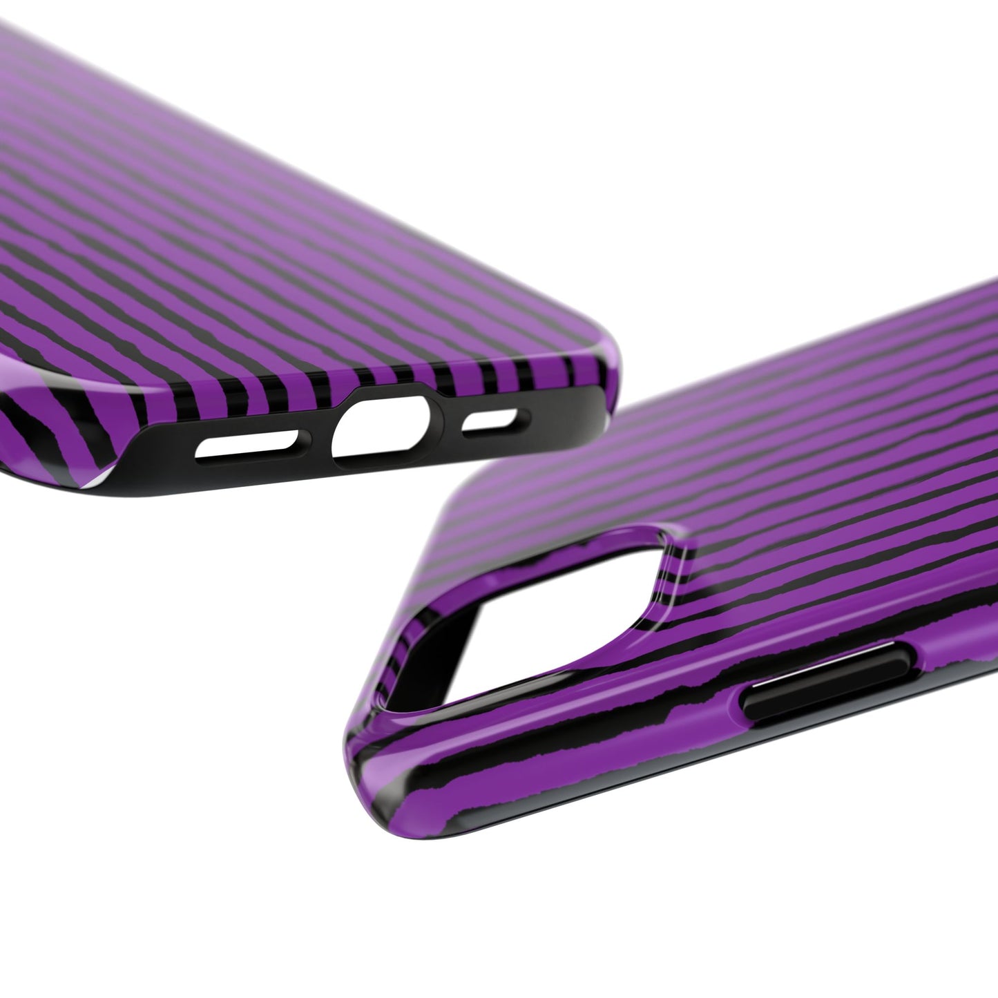 Sorta Stripe Purple / Black Phone Case