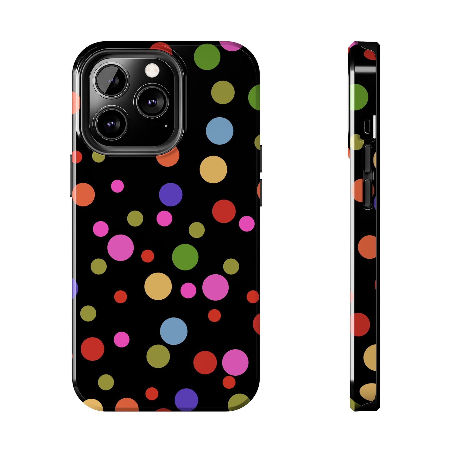 Dot Assortment Black Phone Case