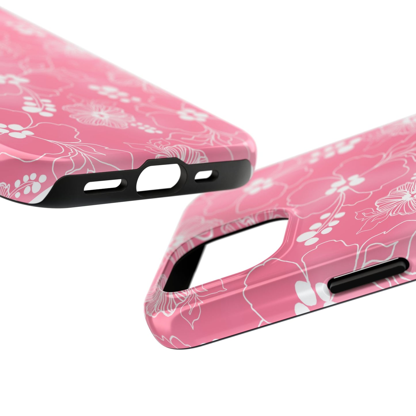 Lacey Hibiscus Pink Phone Case