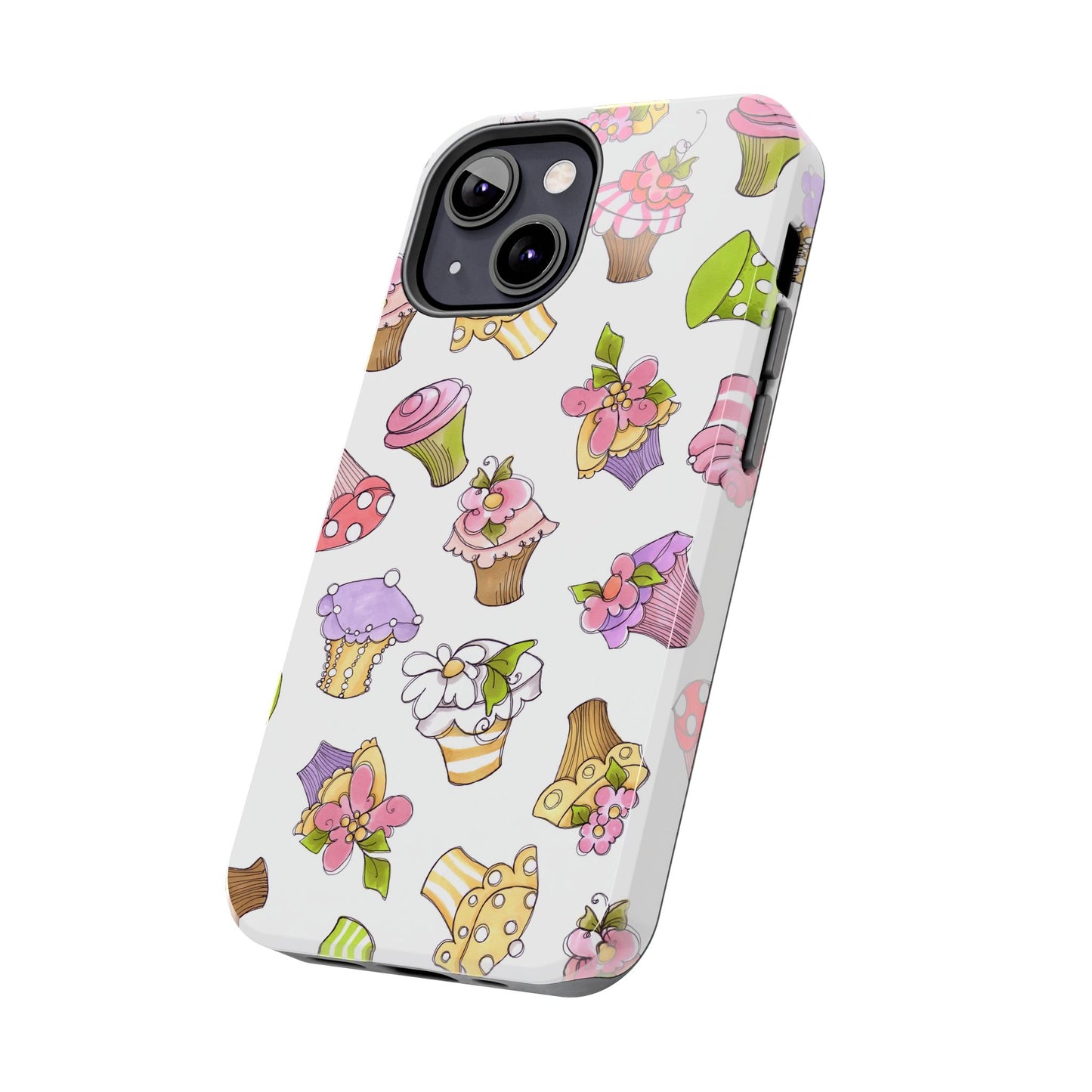 Cupcake Toss White Phone Case