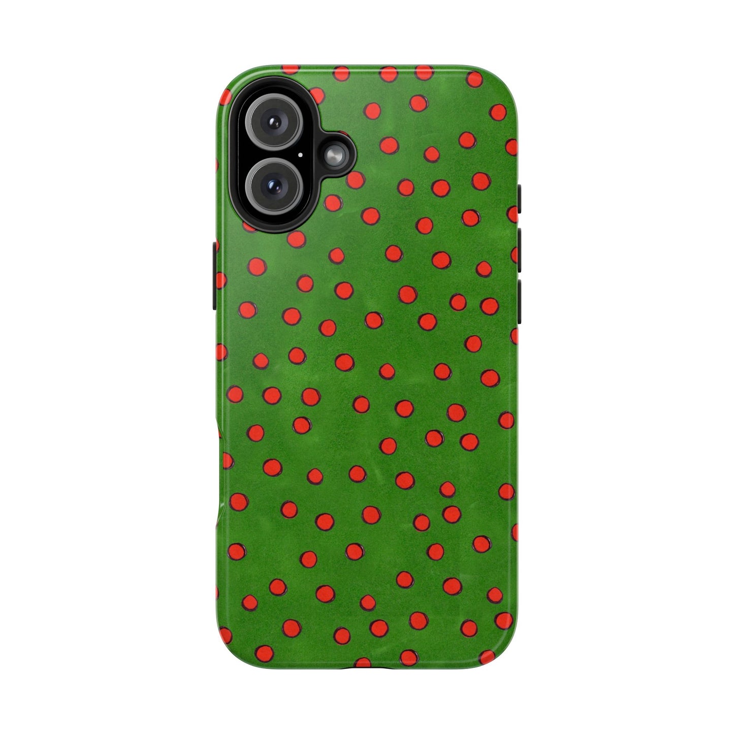 Dinky Dots Green / Red Phone Case