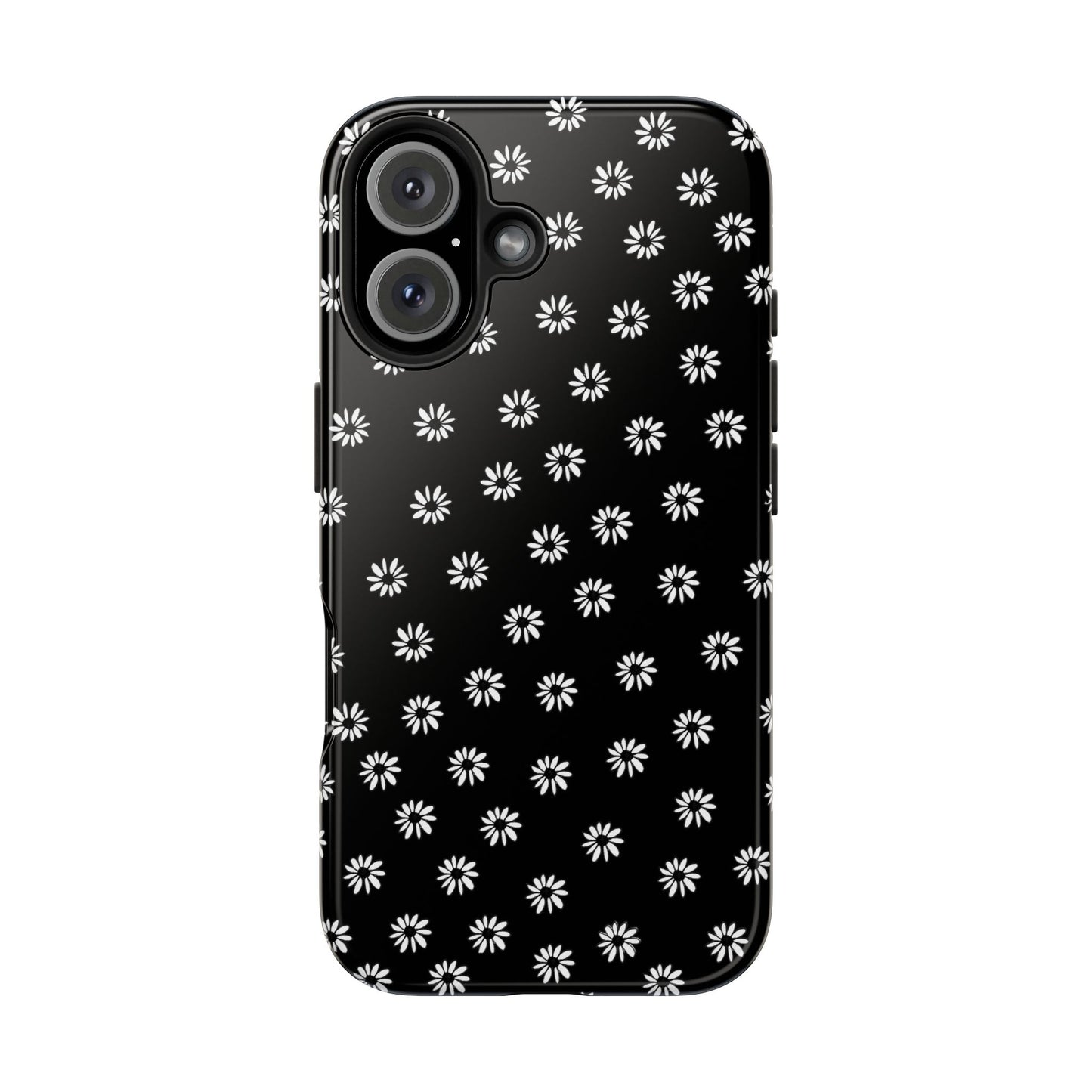 Daisy Dot Black / White Phone Case