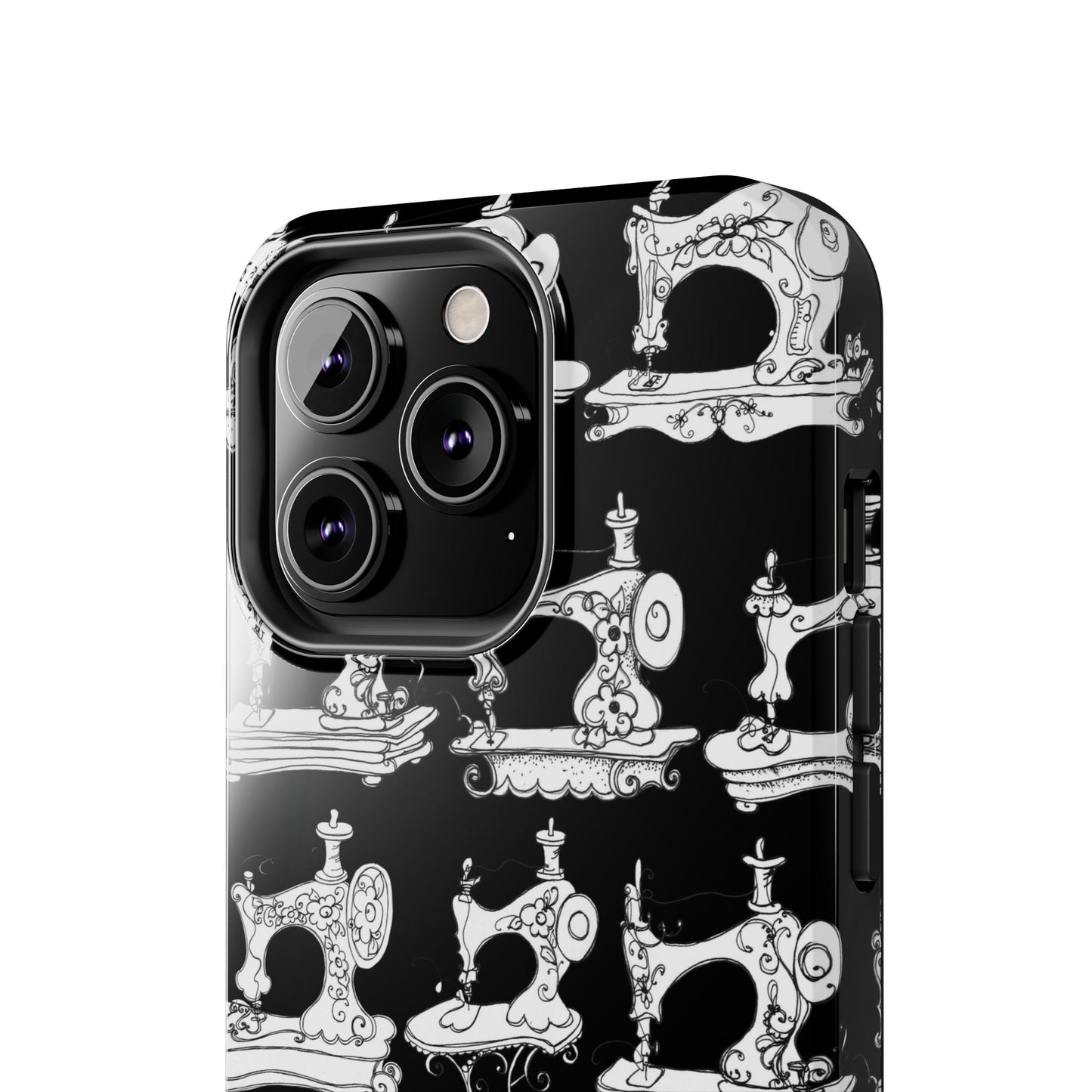 Sew Sew Black / White Phone Case