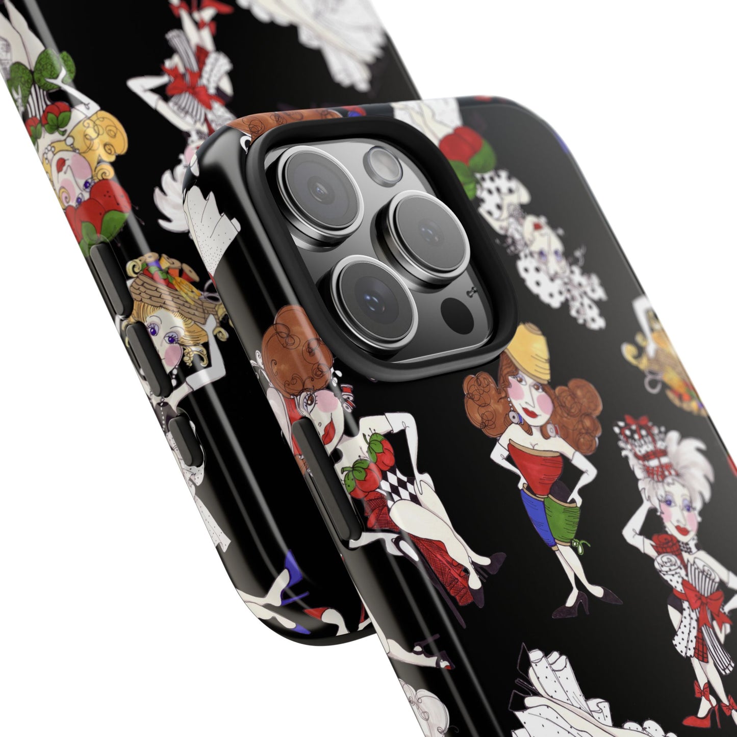 Sew Tossed Black Phone Case