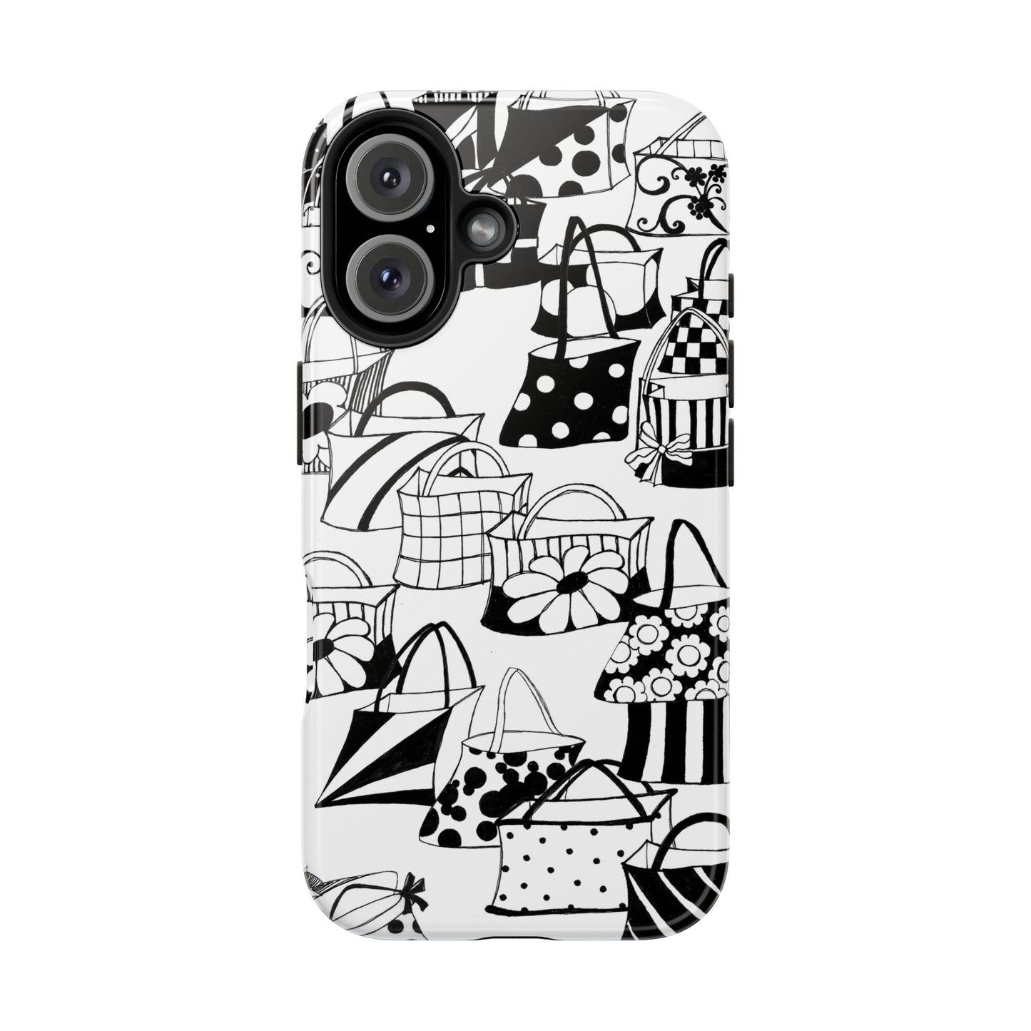 Totes White / Black Phone Case