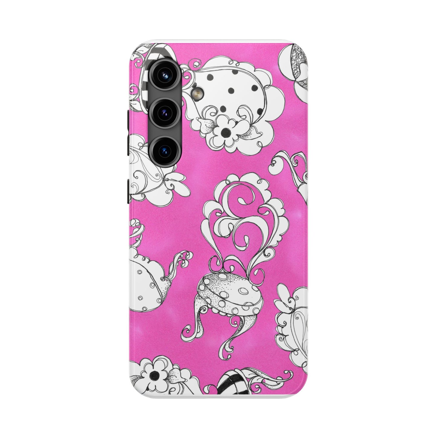 Bistro Chairs Pink Phone Case