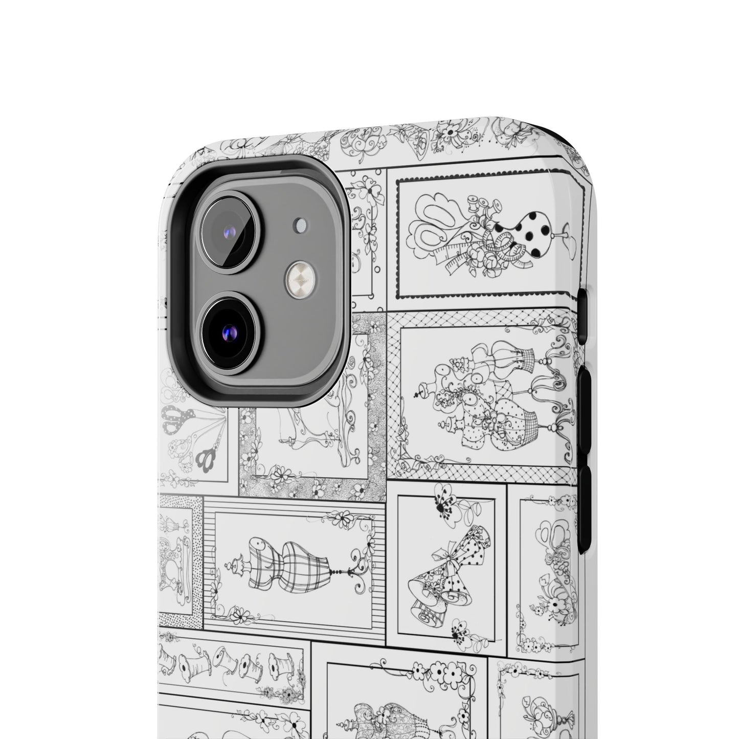 Sew Fancy White Phone Case