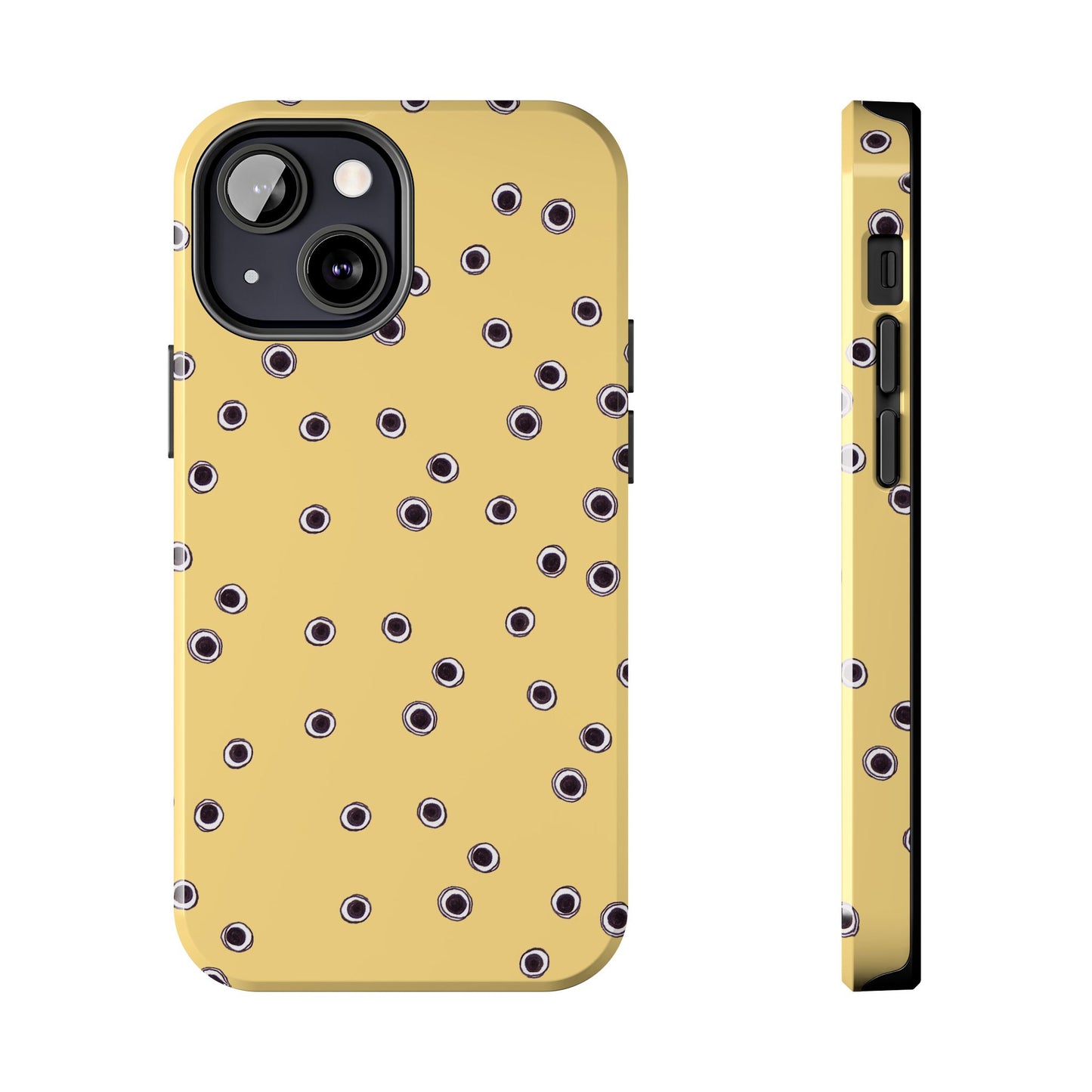 Halo Dots Yellow Phone Case