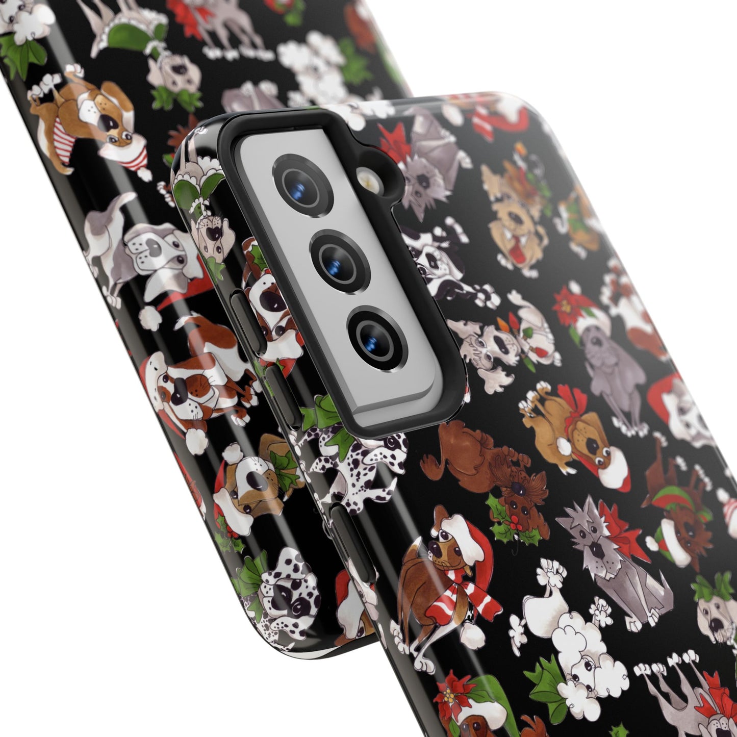 Doggie Toss Black Phone Case
