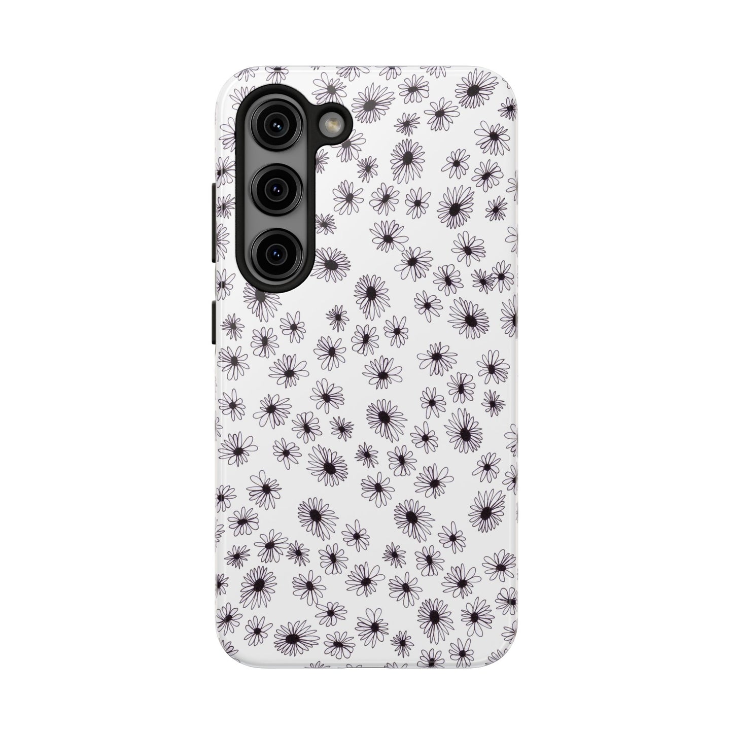 Random Daisy White / Black Phone Case