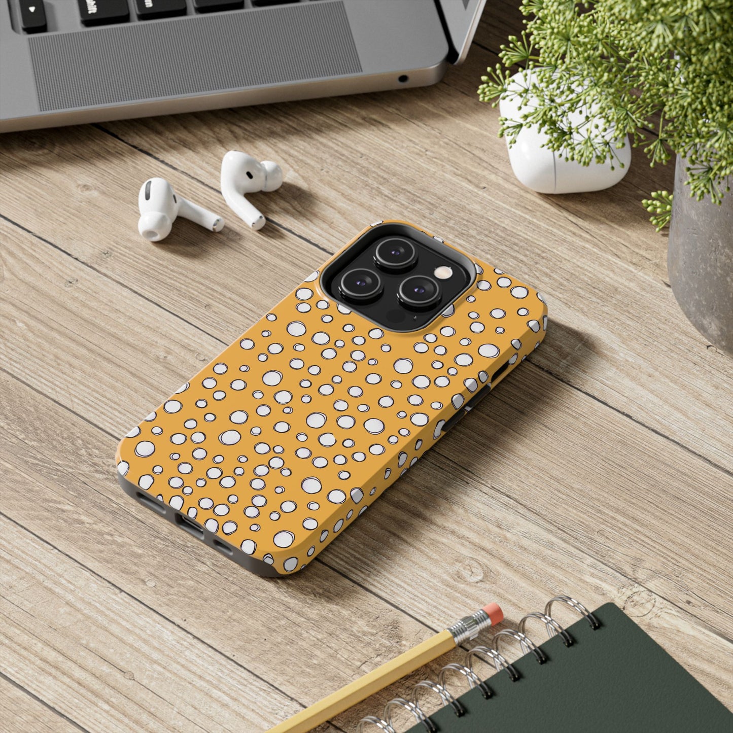 Pot Dots Yellow Phone Case
