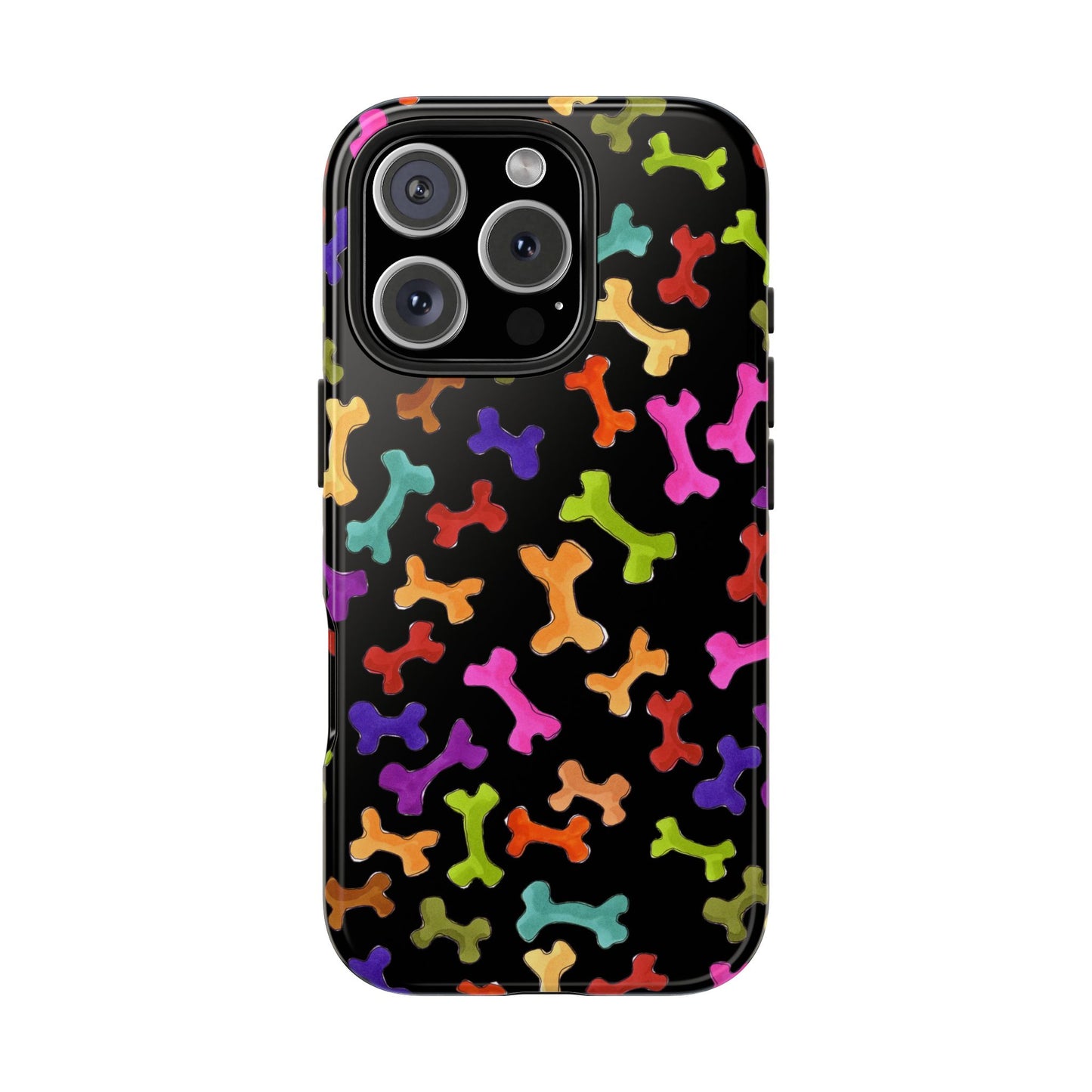 Happy Bones Black Phone Case