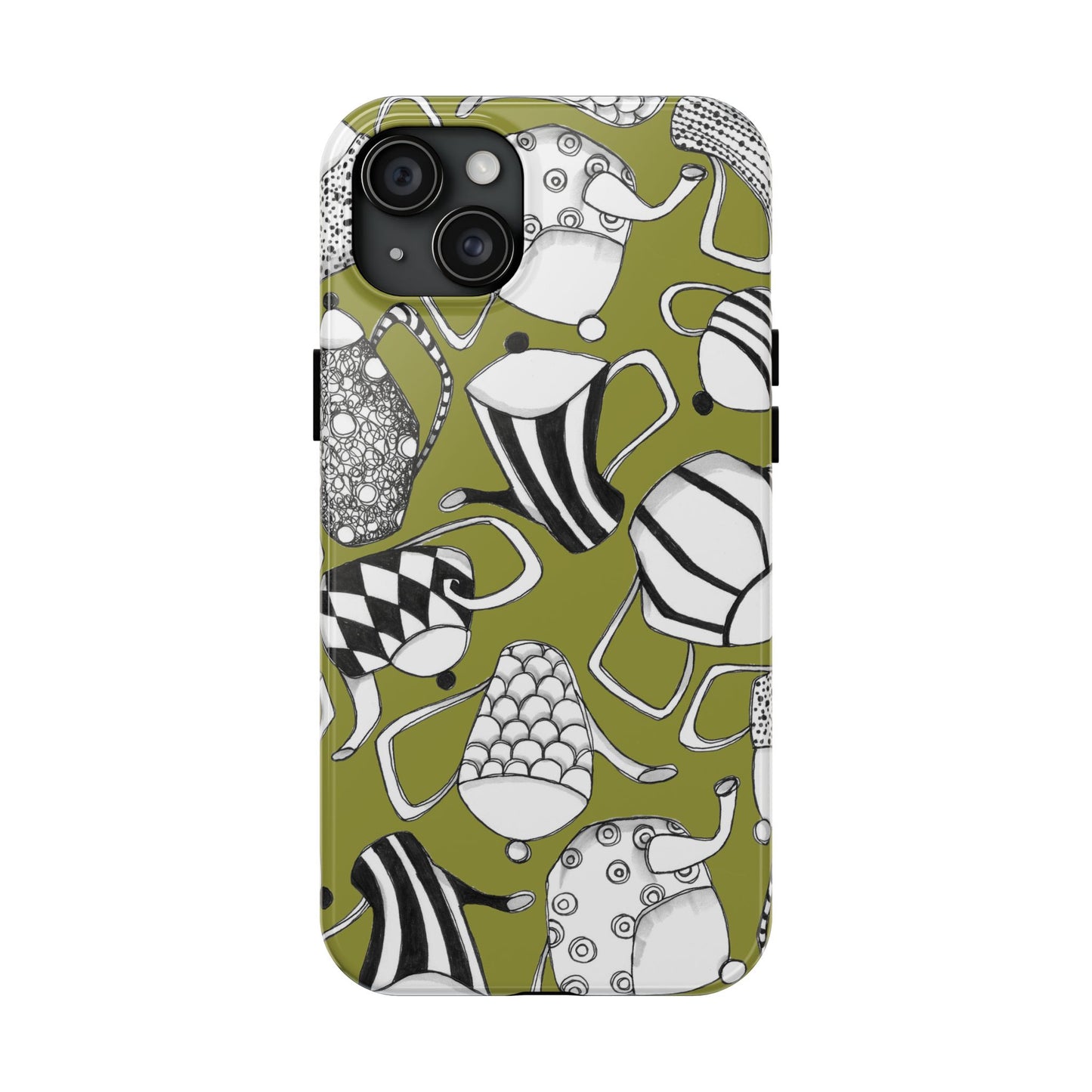Coffee, Tea Anyone? Green Phone Case