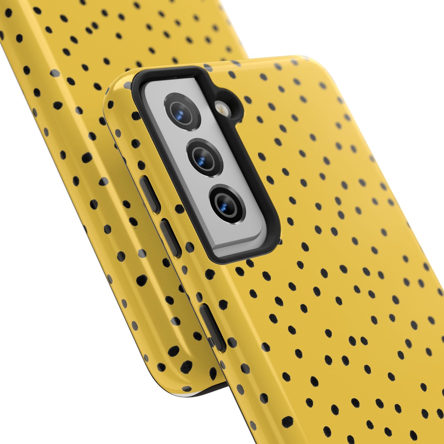 Dinky Dots Yellow / Black Phone Case
