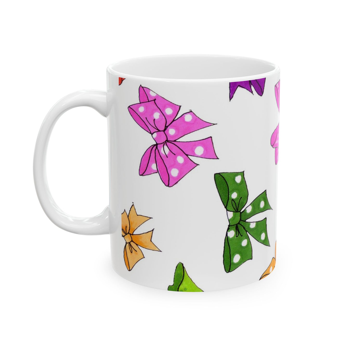 Fun Bows White Cup