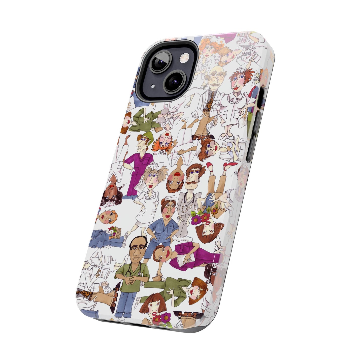 Diverse Nurse White Phone Case