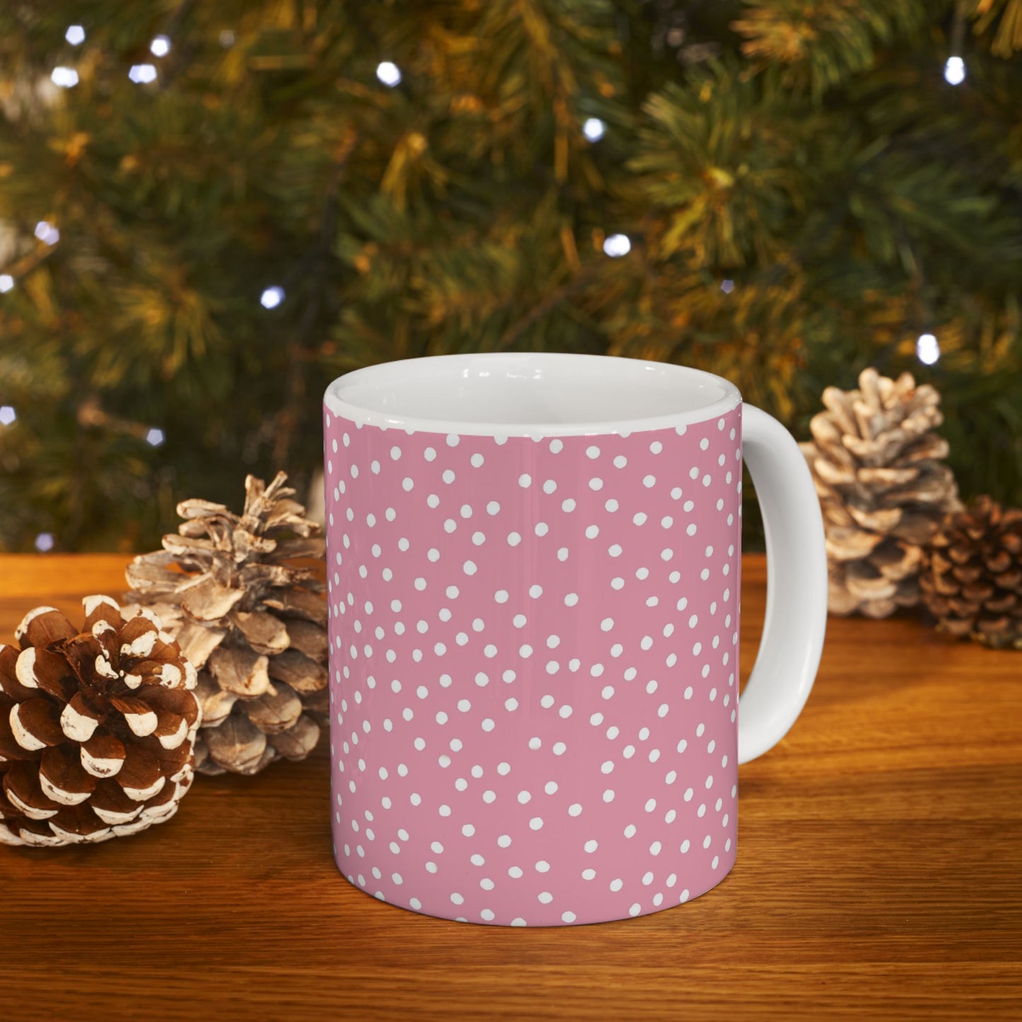 Dottible Pink / White Cup