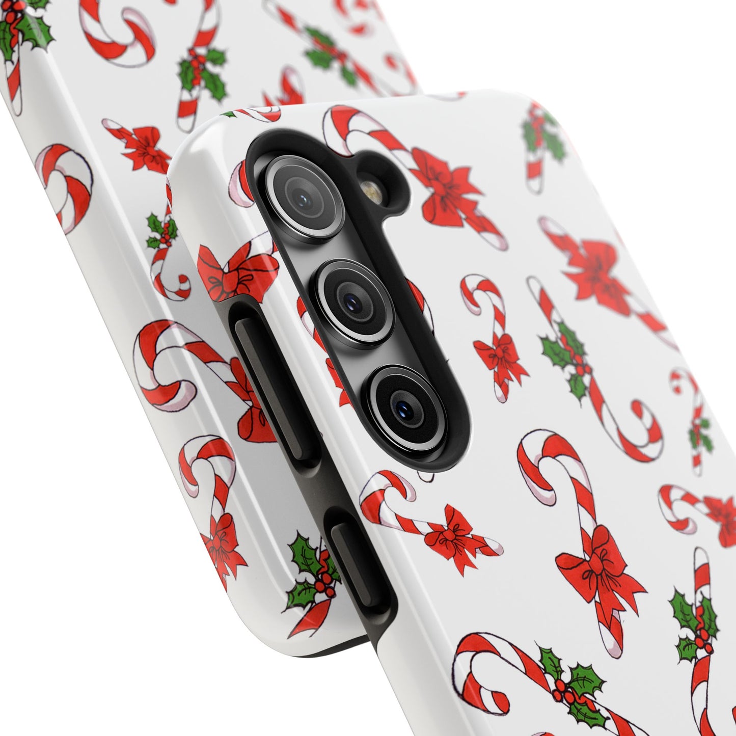 Candy Cane Crowd White Phone Case