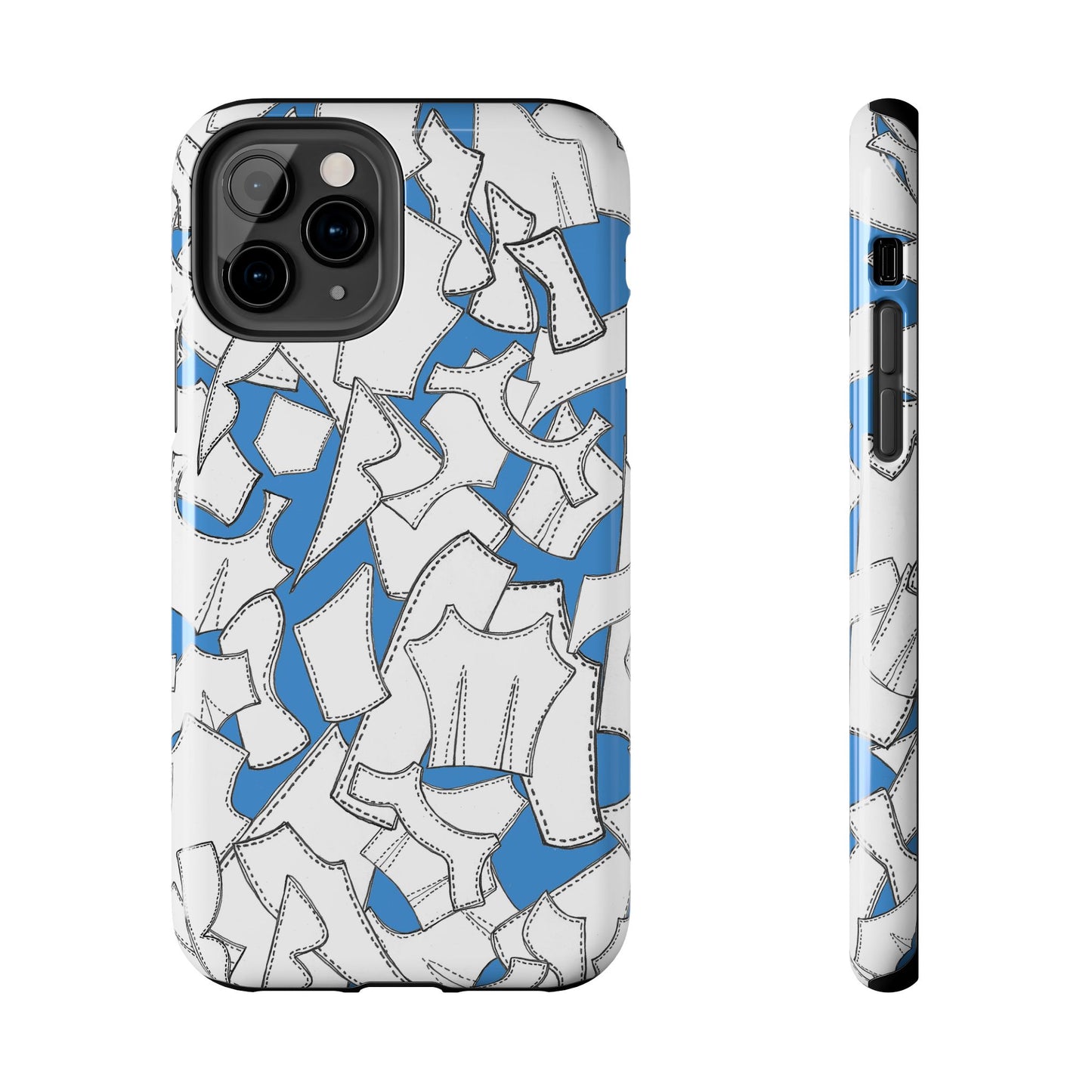 Pattern Pieces Turquoise Phone Case