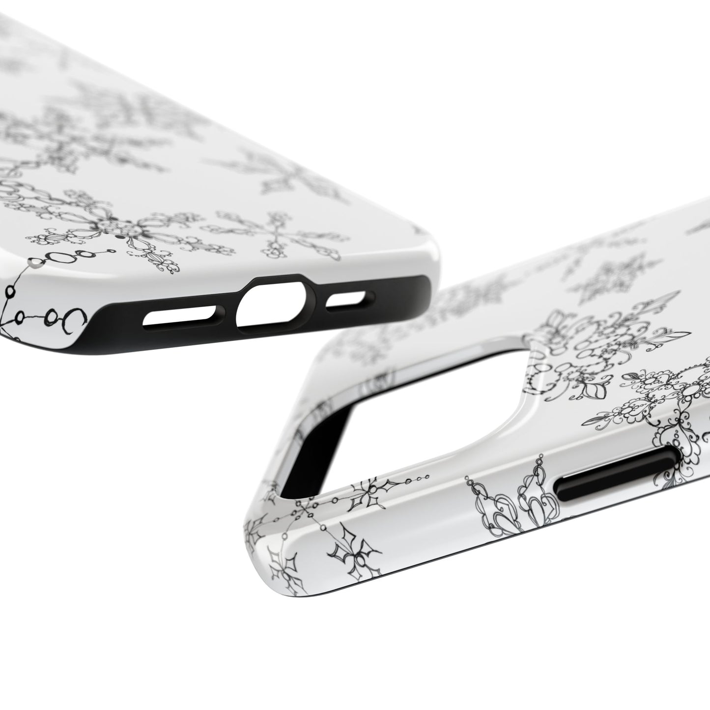 Random Flakes White Phone Case