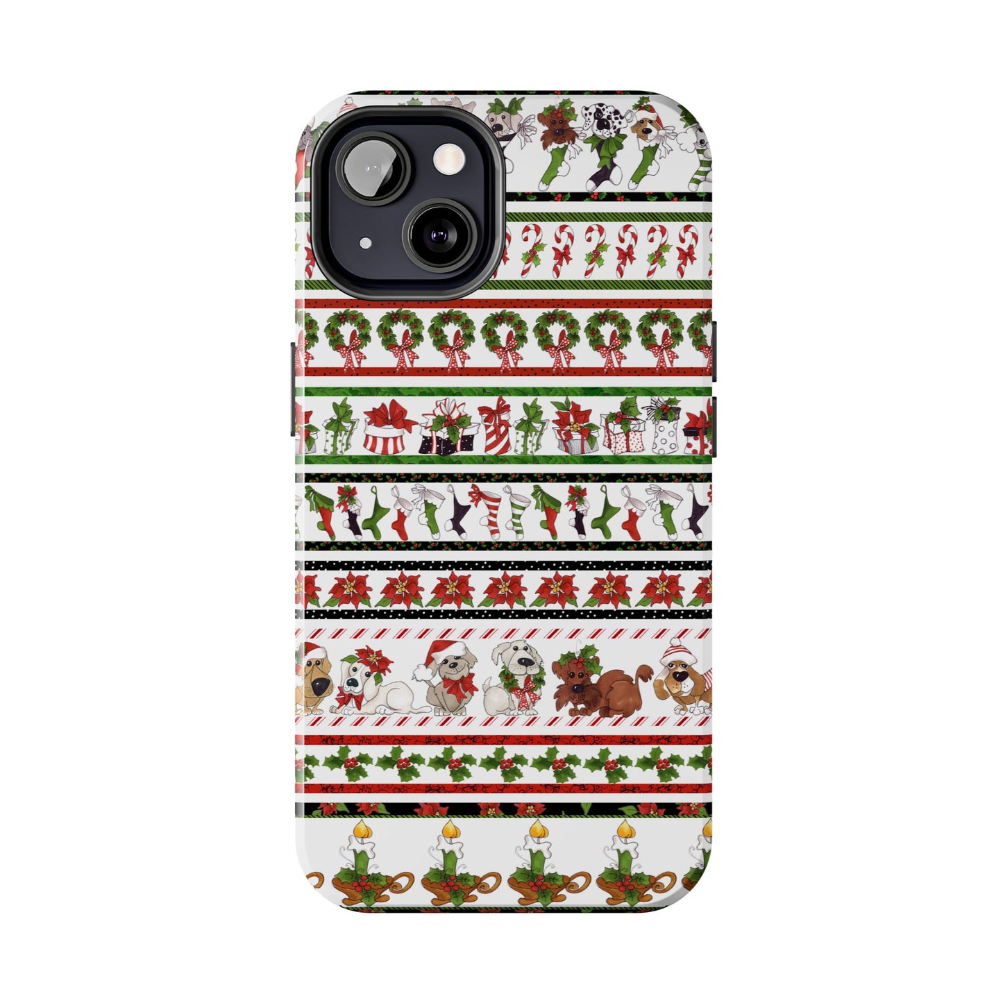 Holiday Borders White Phone Case