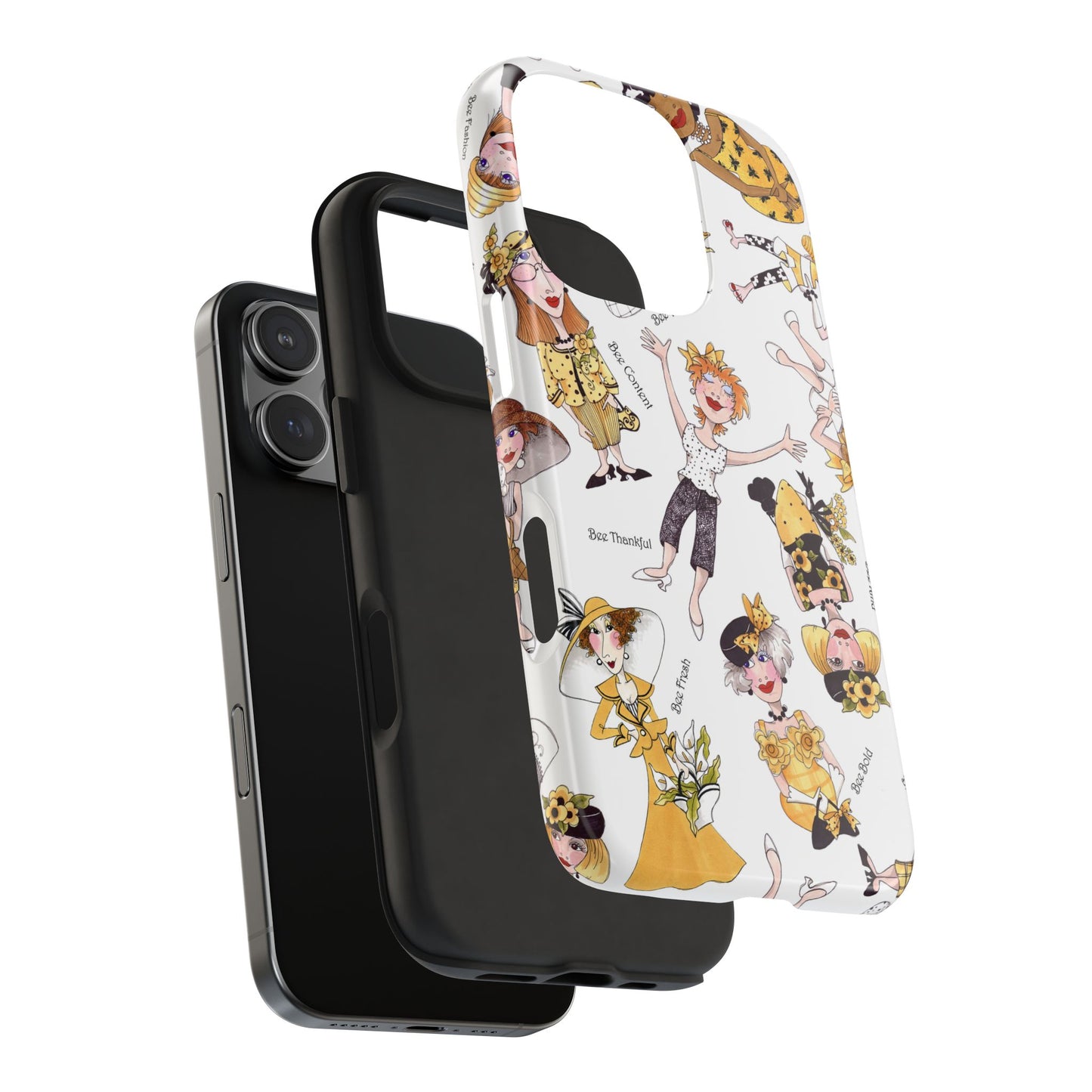 Bee Tossed White Phone Case
