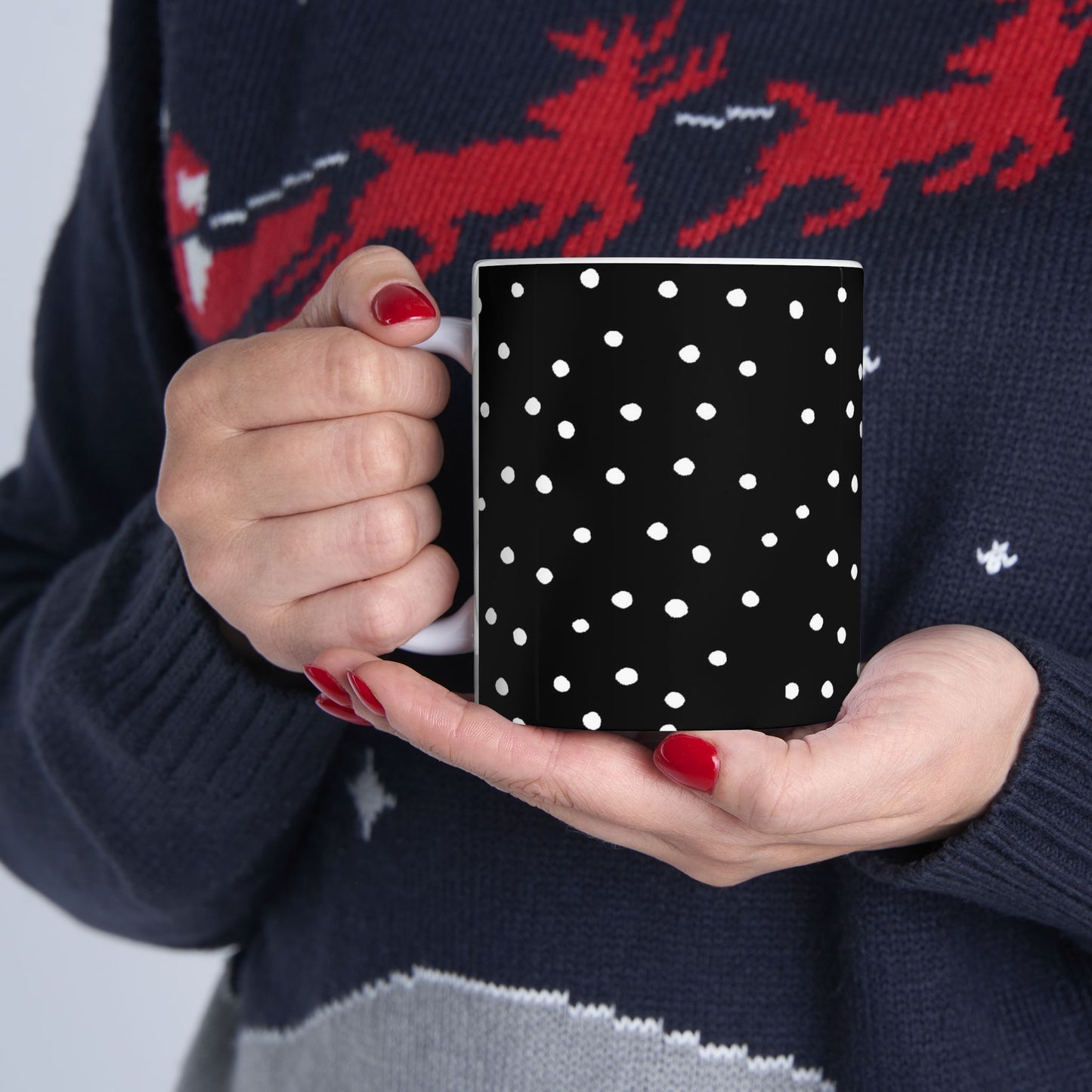 Dinky Dots Black / White Cup