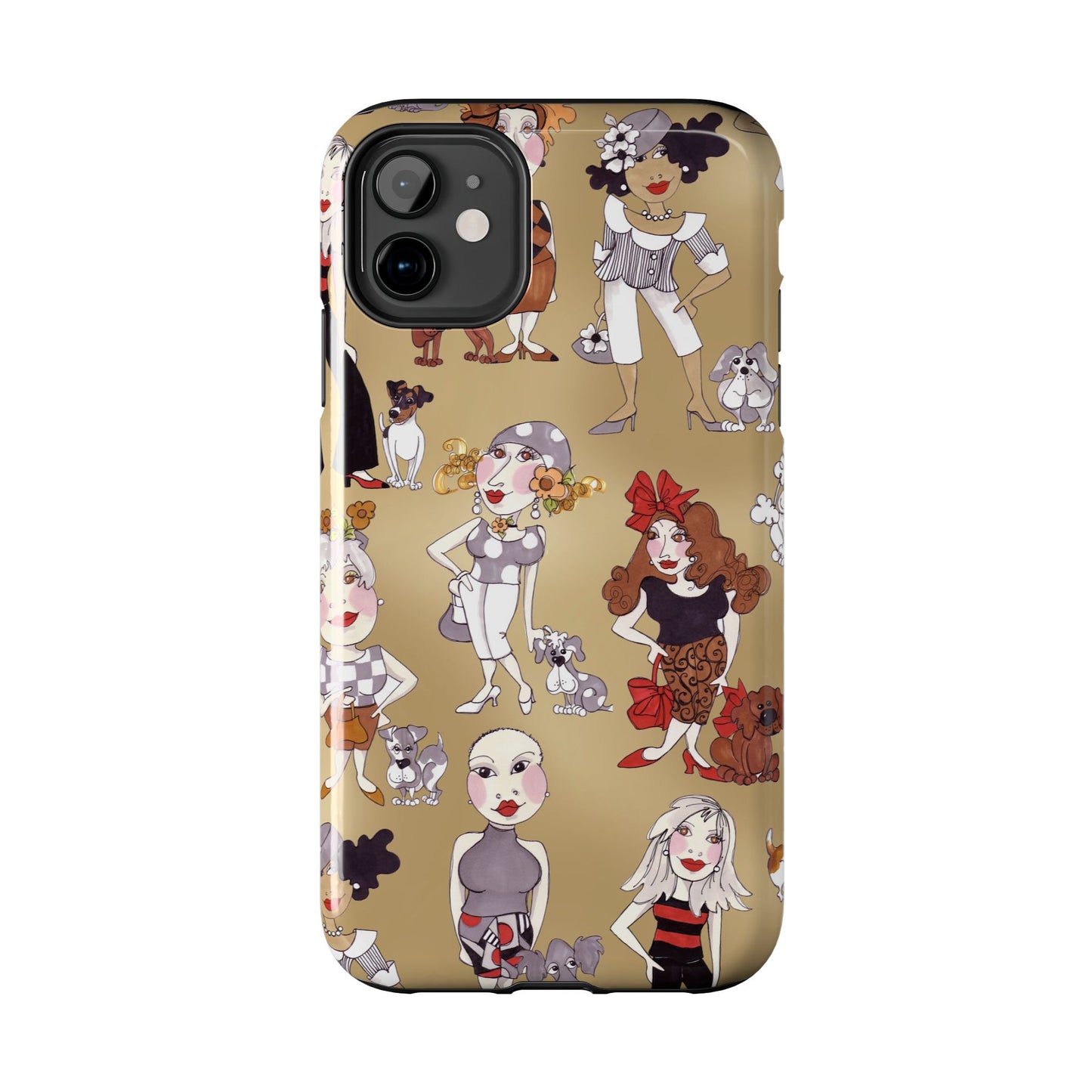 Dog Ladies Tan Phone Case