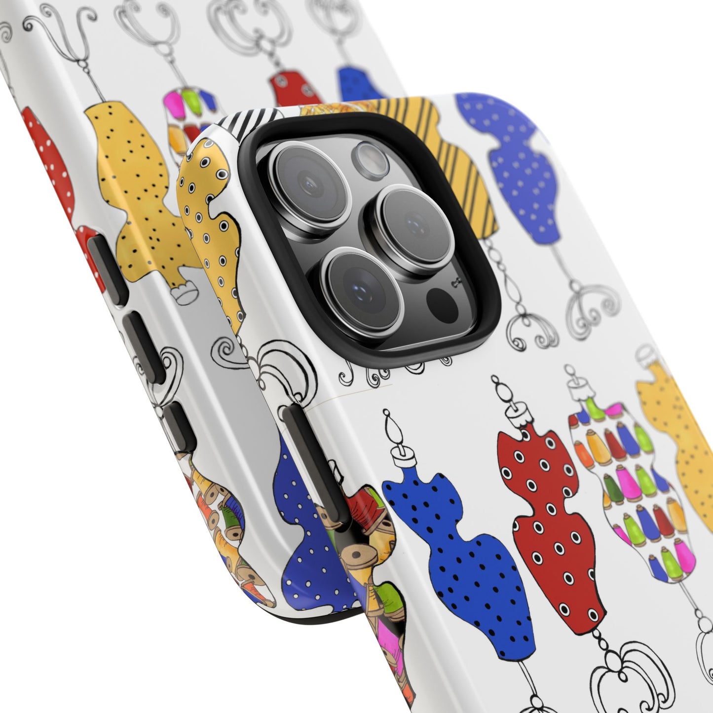 Go Figure White / Multi Phone Case