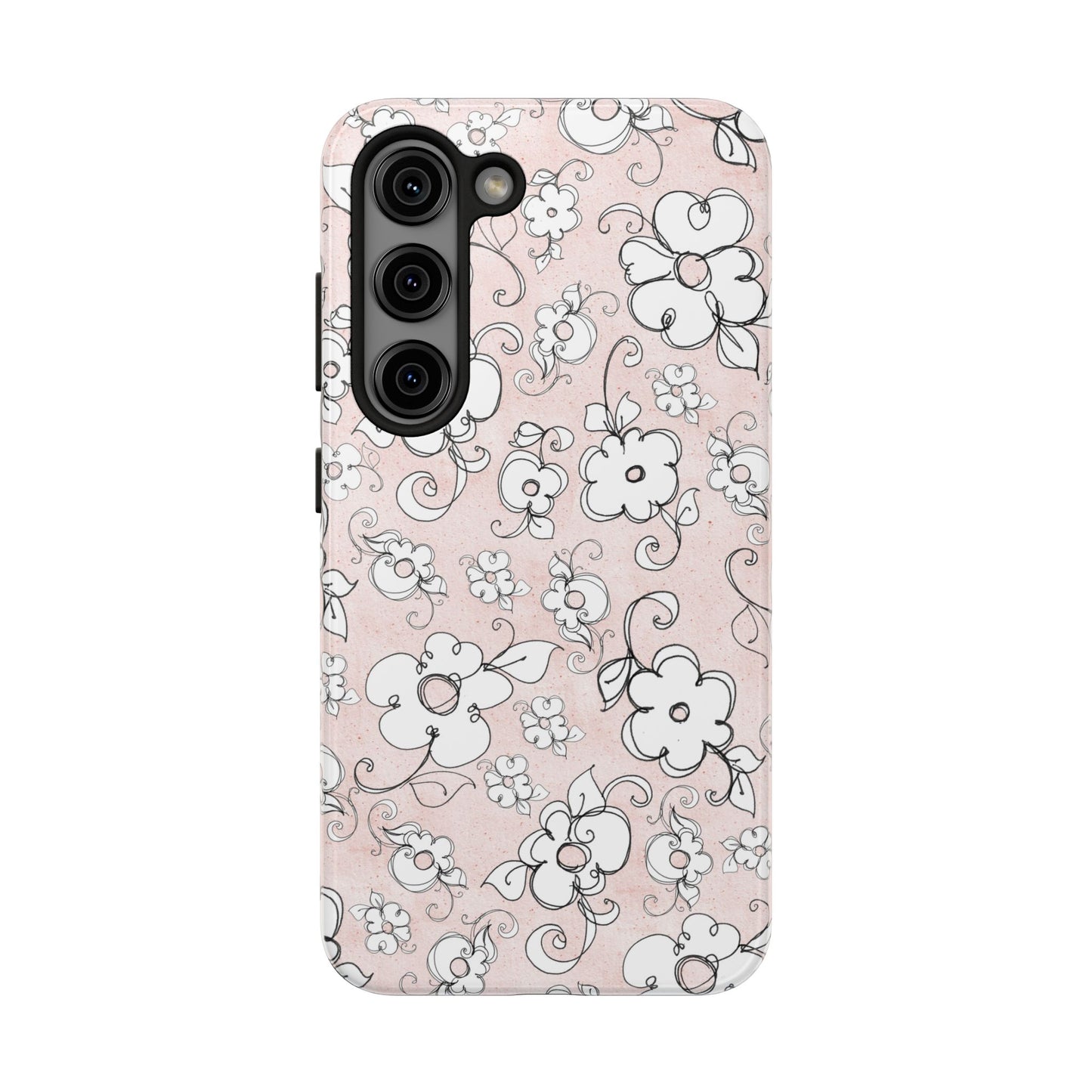 Lady Flowers Paris Pink Phone Case
