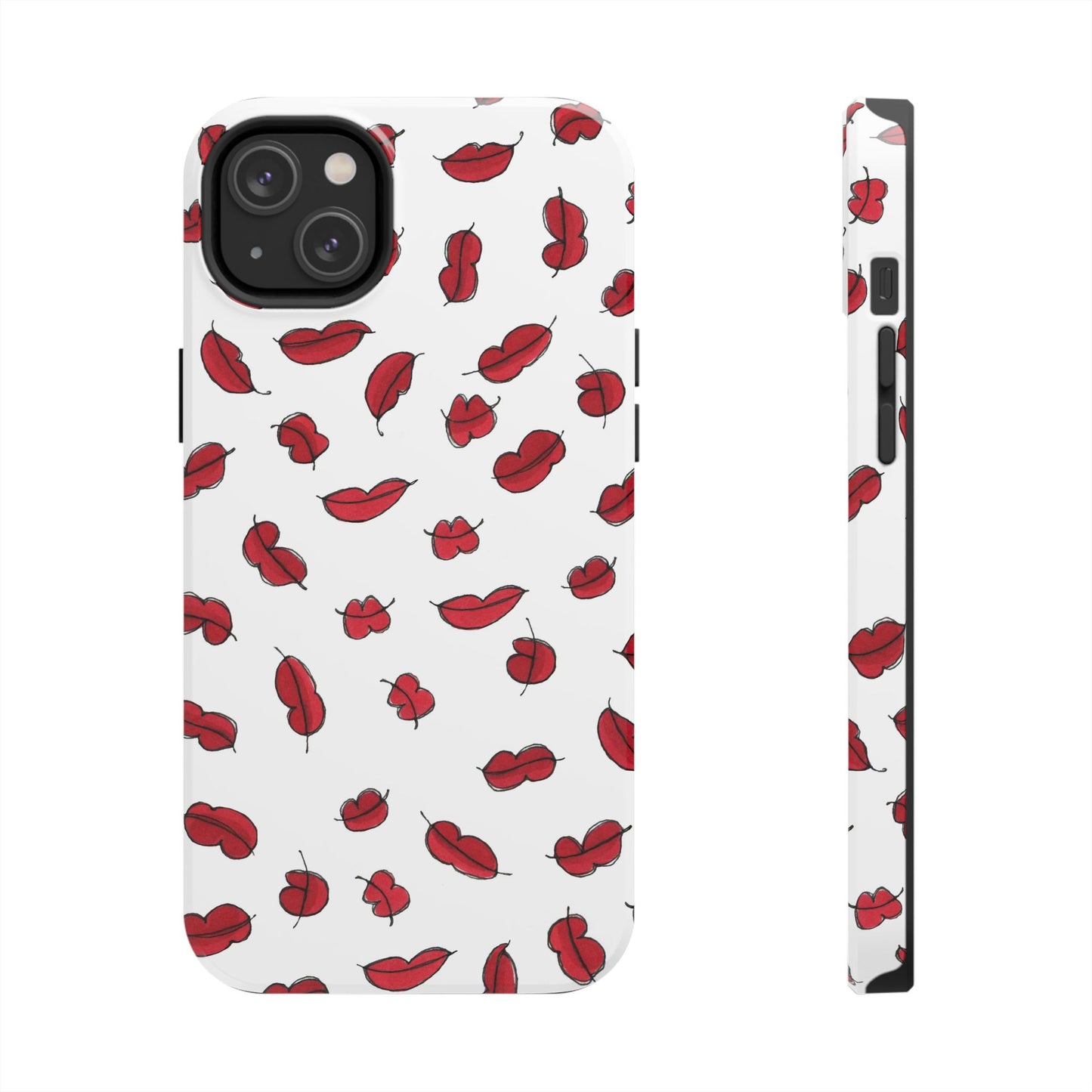 Lotsa Lips White Phone Case