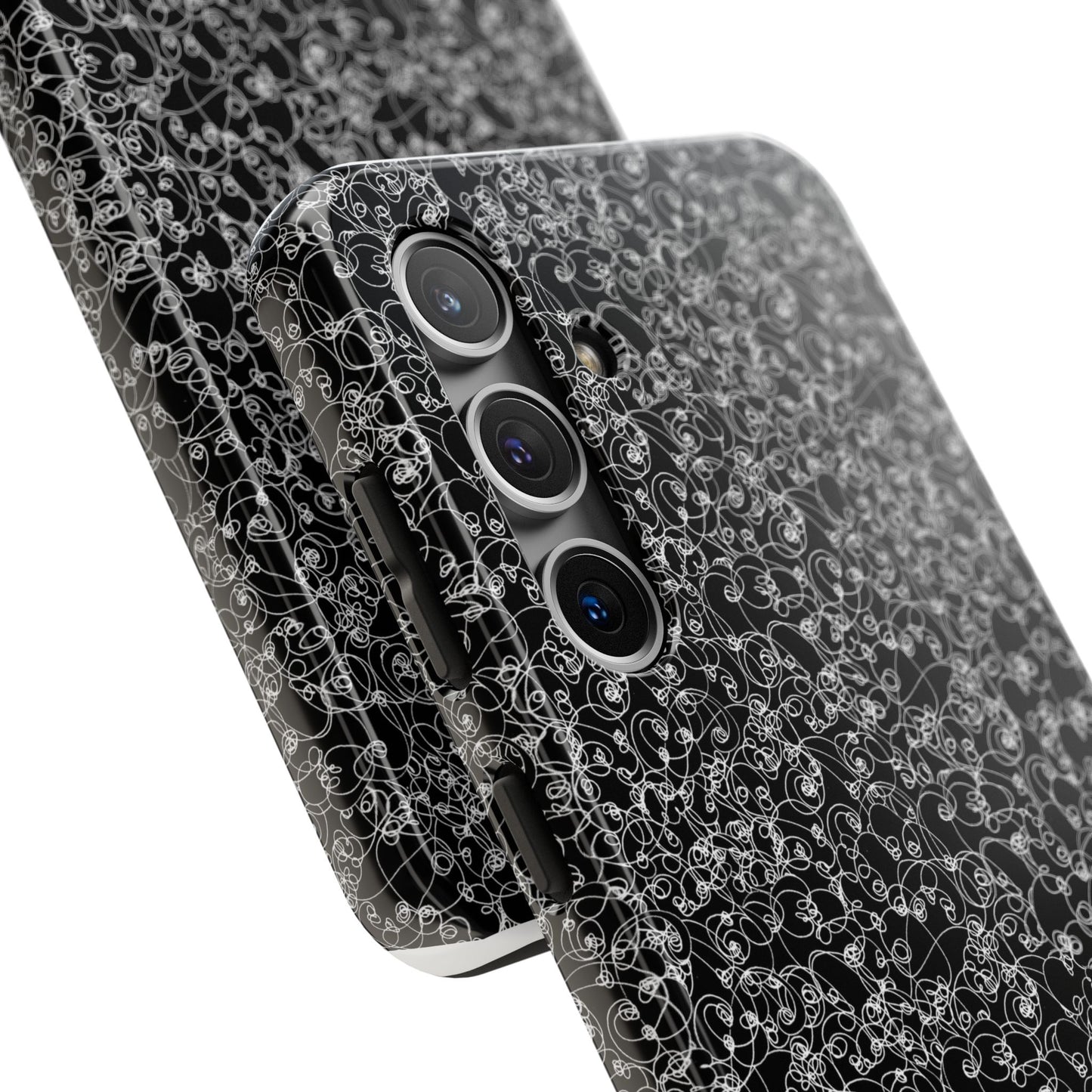 Scribble Black / White Phone Case